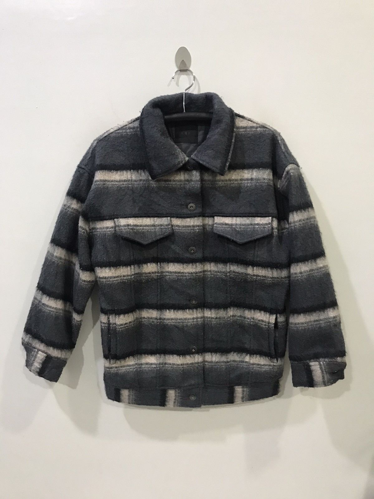 Japanese Brand KBF For Left Handed Trucker Jacket Size US L / EU 52-54 / 3 - 1 Thumbnail