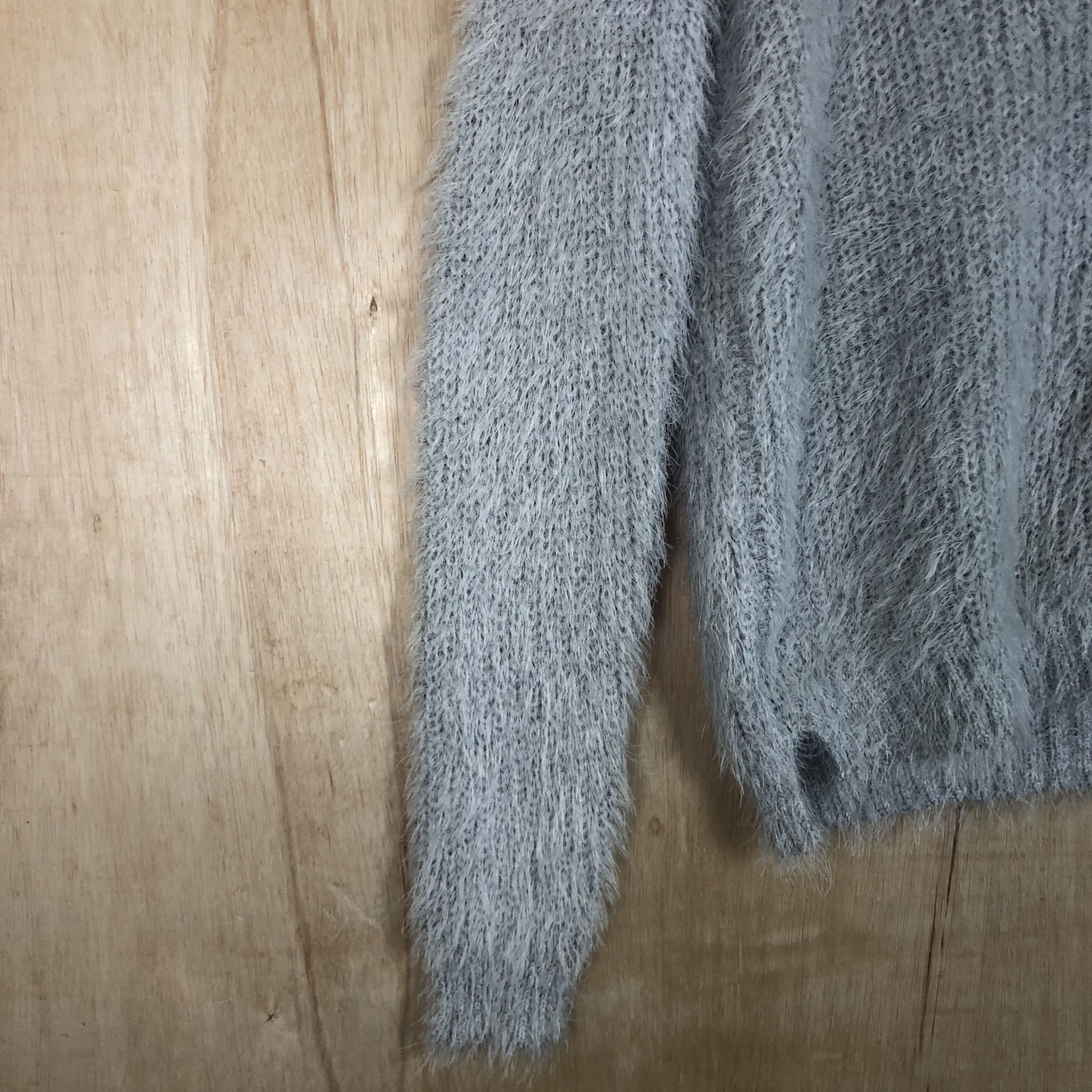 Homespun Knitwear × Hypebeast × Japanese Brand DLL Divided Mohair grey shag shaggy mohair knitwear #c032 Size US M / EU 48-50 / 2 - 7 Thumbnail
