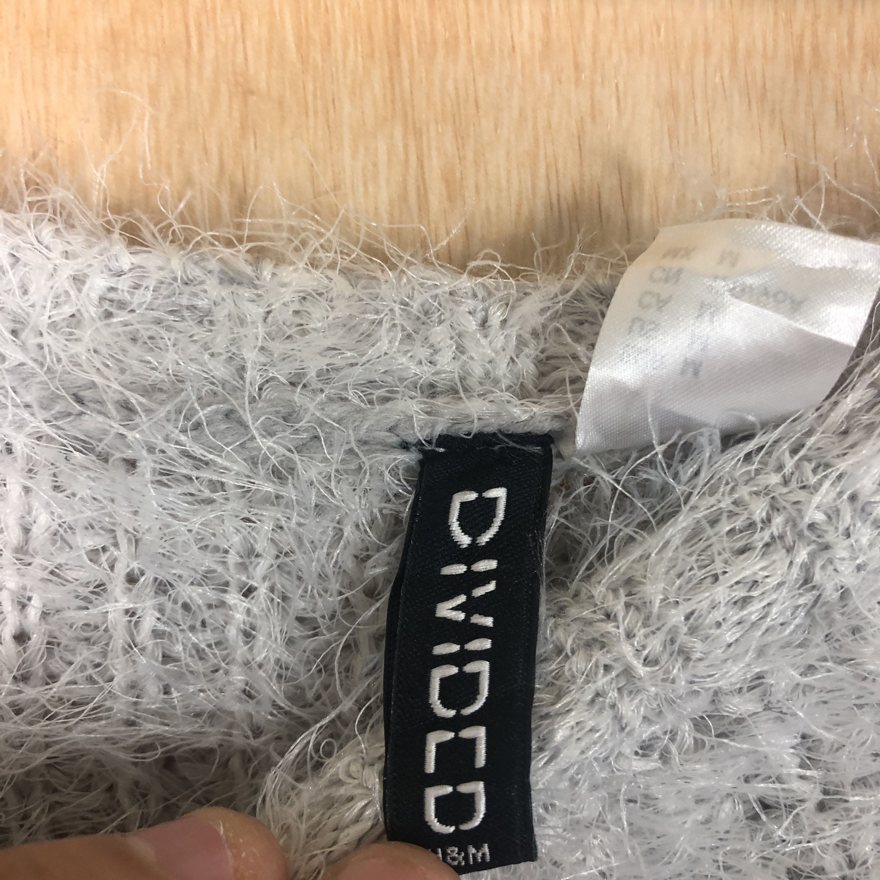 Homespun Knitwear × Hypebeast × Japanese Brand DLL Divided Mohair grey shag shaggy mohair knitwear #c032 Size US M / EU 48-50 / 2 - 9 Thumbnail