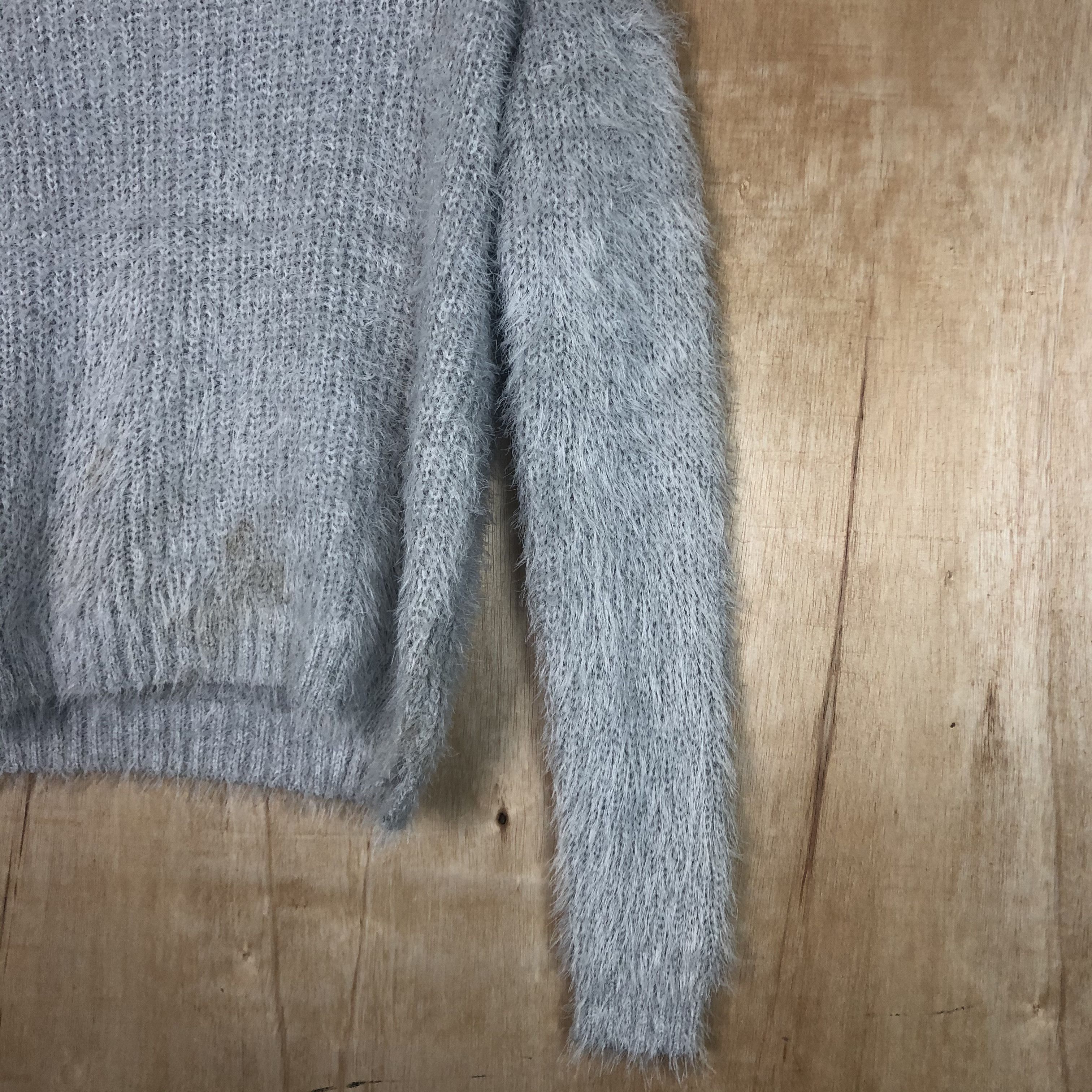 Homespun Knitwear × Hypebeast × Japanese Brand DLL Divided Mohair grey shag shaggy mohair knitwear #c032 Size US M / EU 48-50 / 2 - 5 Thumbnail
