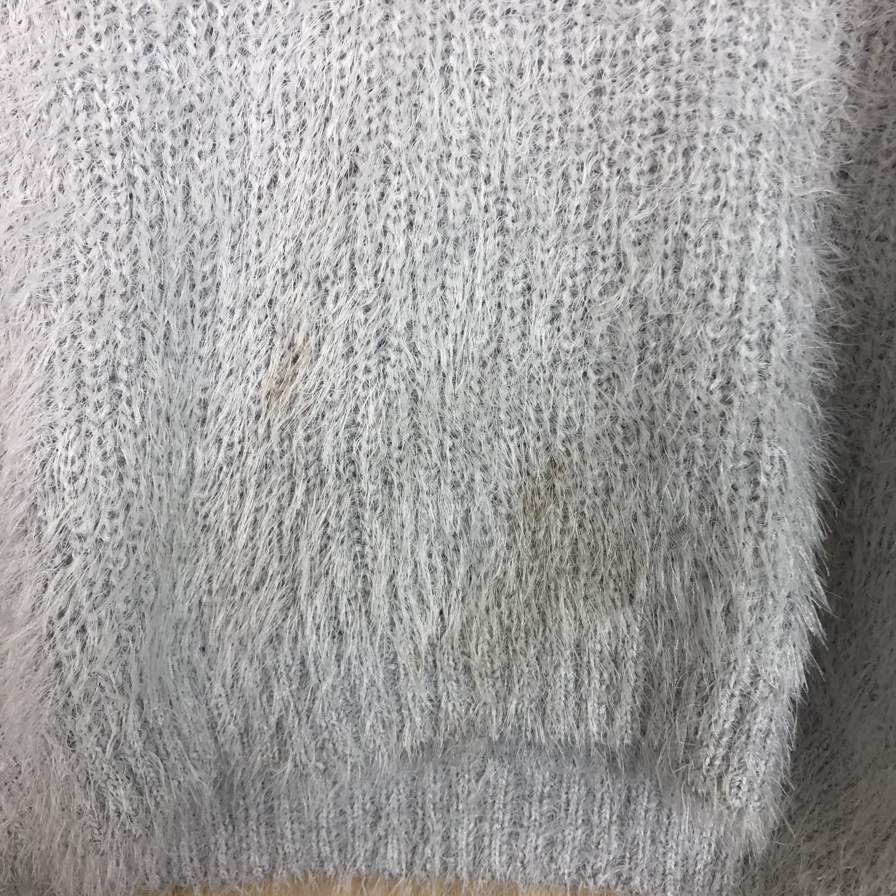 Homespun Knitwear × Hypebeast × Japanese Brand DLL Divided Mohair grey shag shaggy mohair knitwear #c032 Size US M / EU 48-50 / 2 - 8 Thumbnail