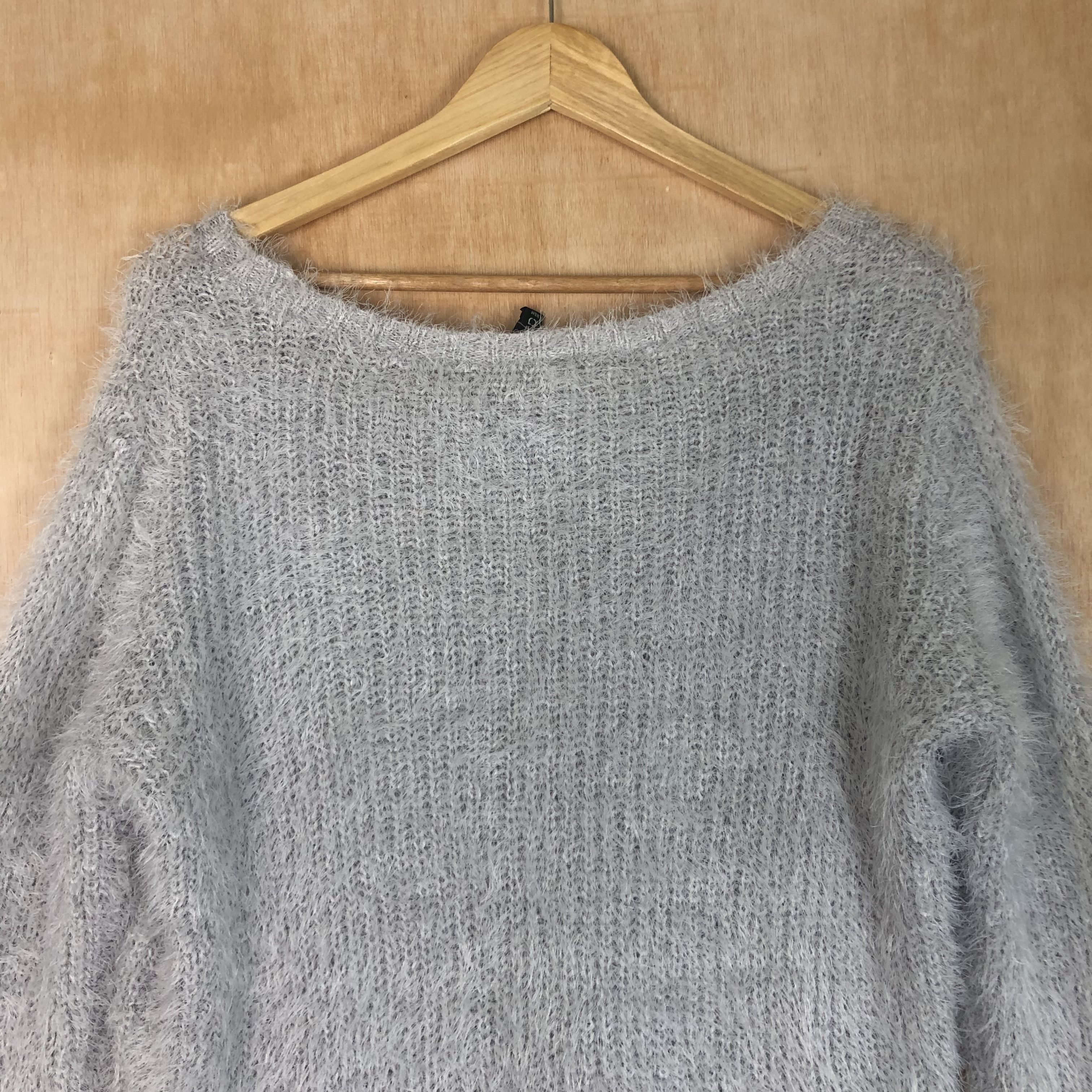 Homespun Knitwear × Hypebeast × Japanese Brand DLL Divided Mohair grey shag shaggy mohair knitwear #c032 Size US M / EU 48-50 / 2 - 12 Thumbnail