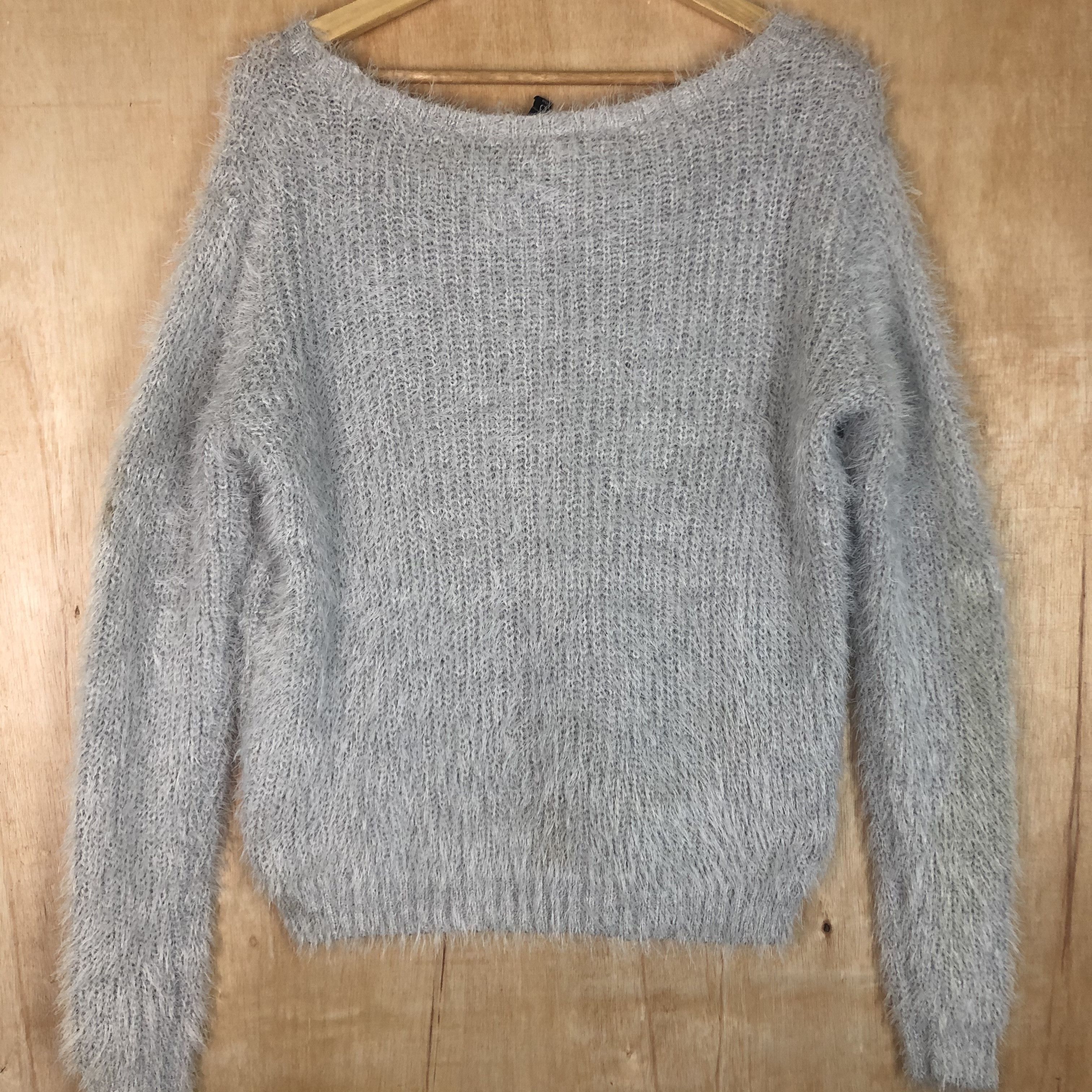 Homespun Knitwear × Hypebeast × Japanese Brand DLL Divided Mohair grey shag shaggy mohair knitwear #c032 Size US M / EU 48-50 / 2 - 13 Thumbnail