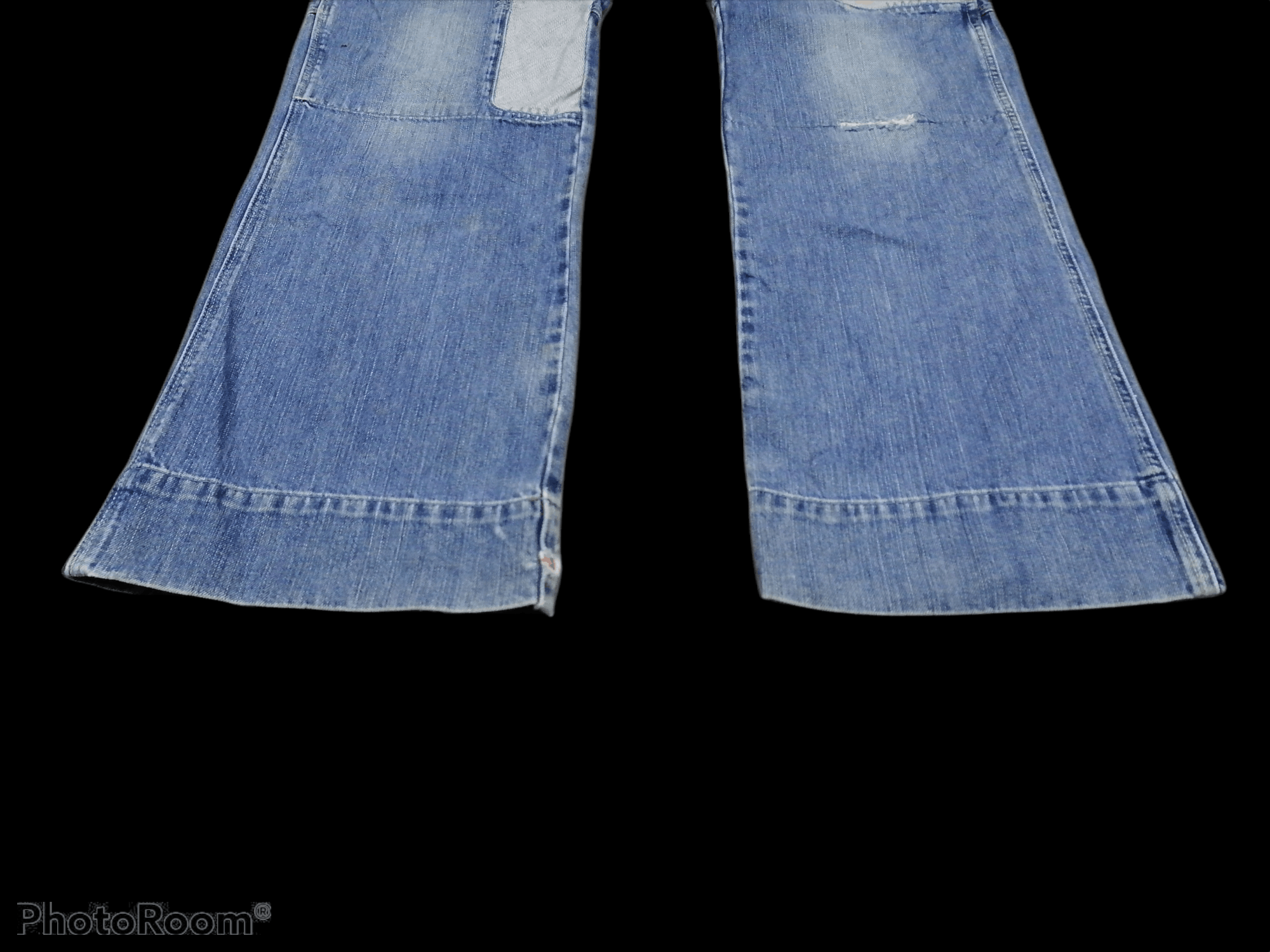 Japanese Brand Multizipper Pocket 55 Dsl Denim Pants Size US 35 - 5 Thumbnail