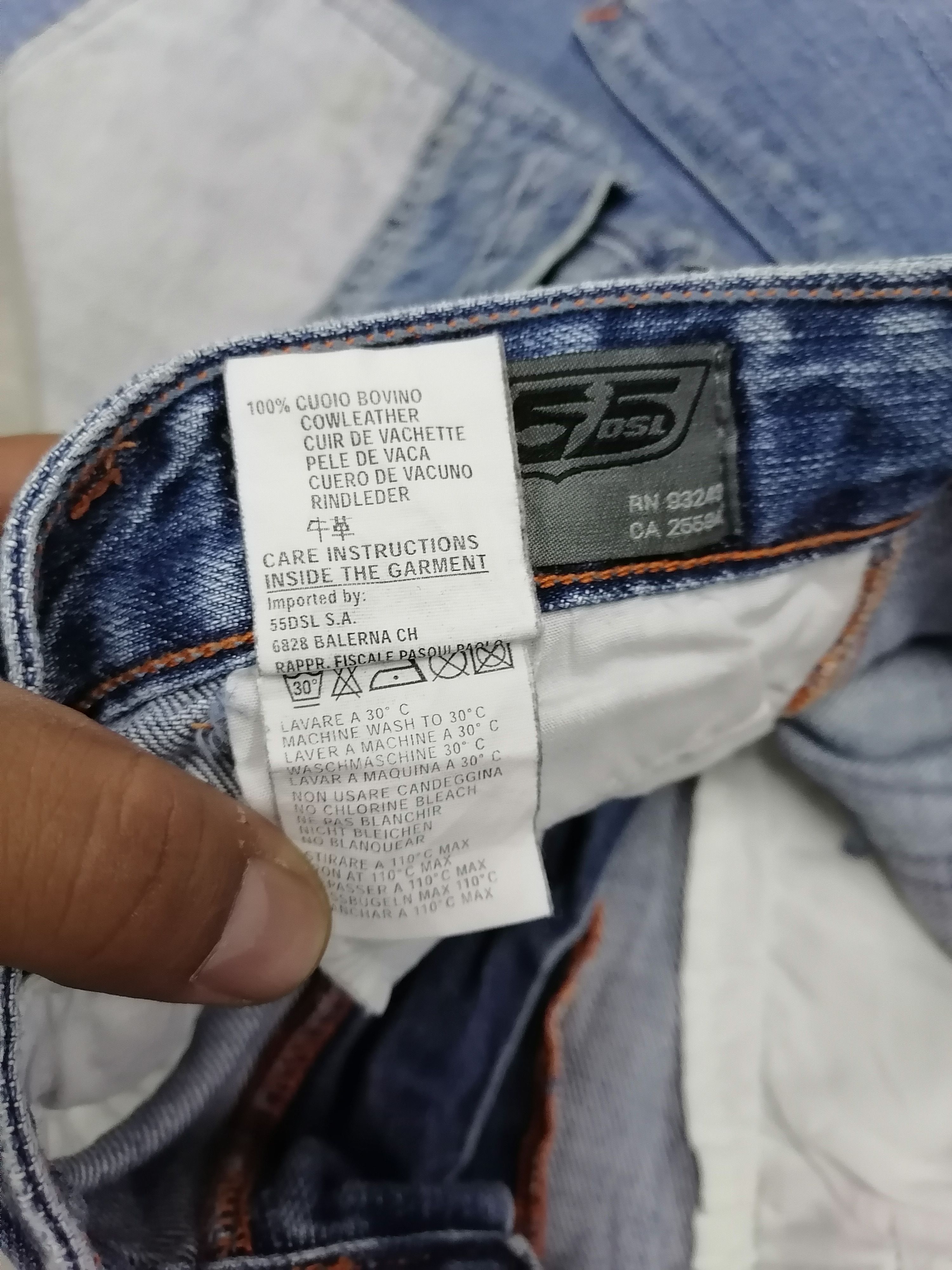 Japanese Brand Multizipper Pocket 55 Dsl Denim Pants Size US 35 - 10 Thumbnail