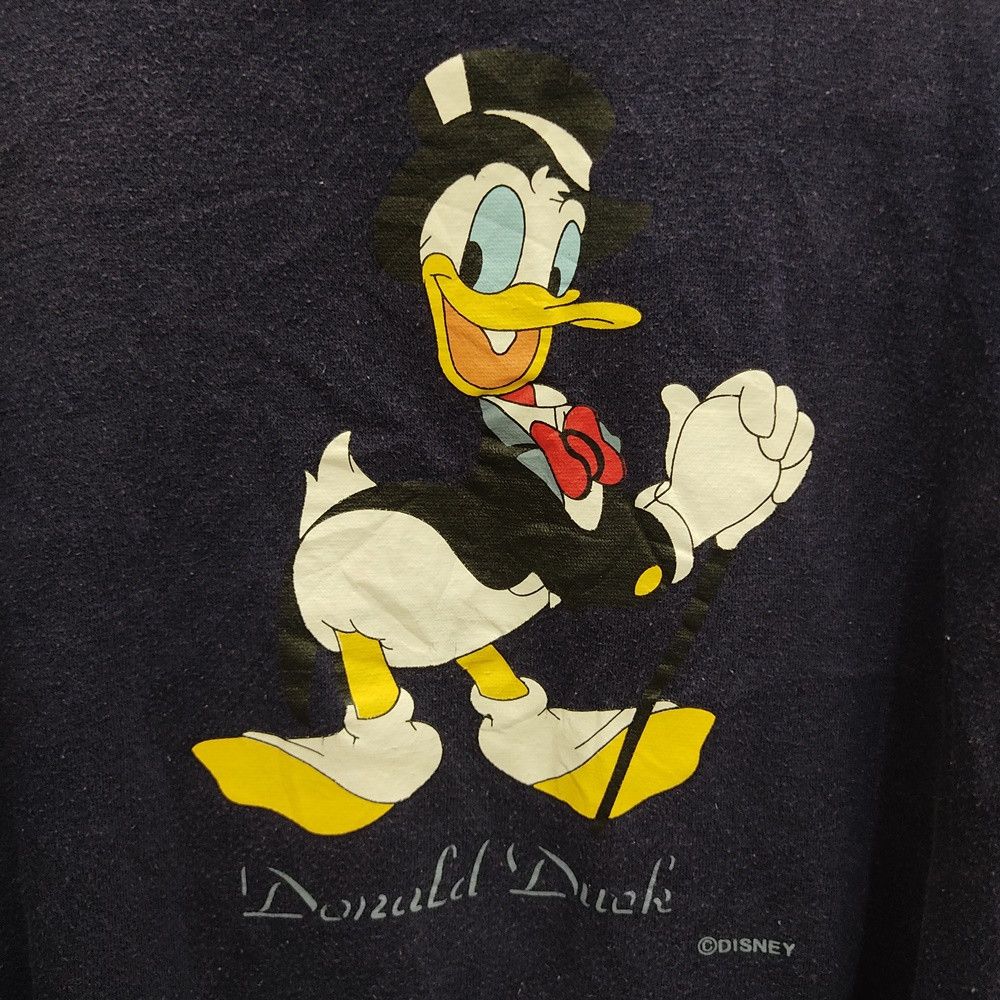 Cartoon Network × Disney × Vintage Vintage Disney Donald Duck 80s 90s Cartoon Sweatshirt Size US M / EU 48-50 / 2 - 3 Thumbnail