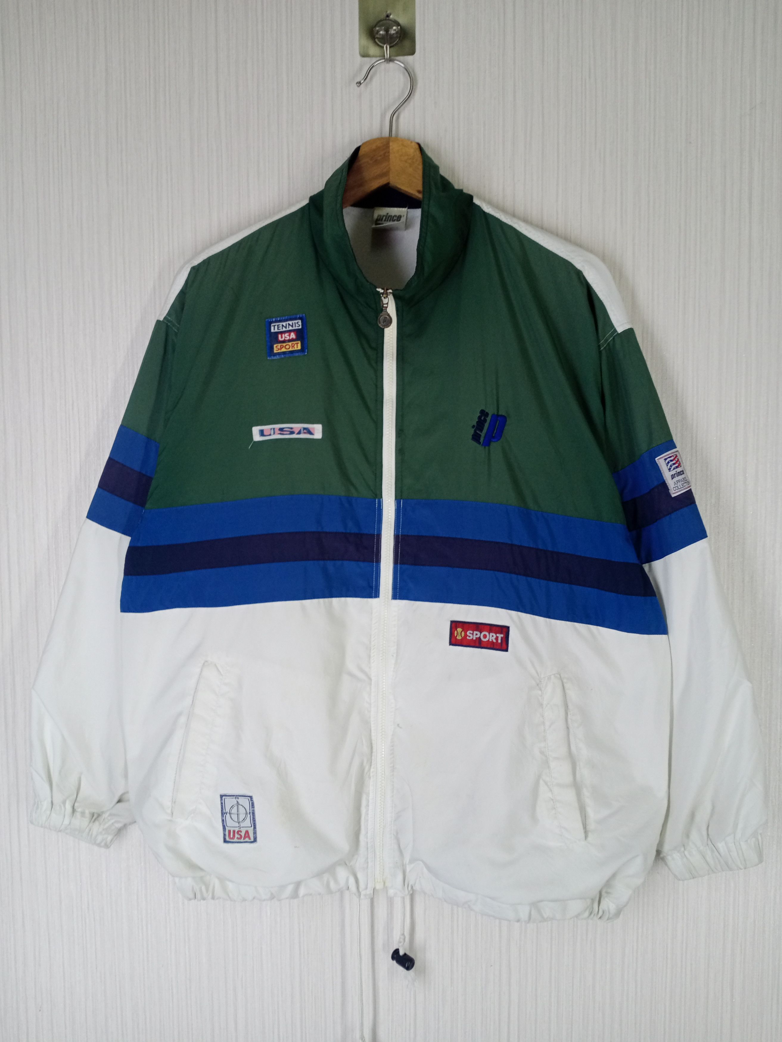 image of 90's Prince Tennis Usa Sport Light Jacket, Men's (Size Medium)