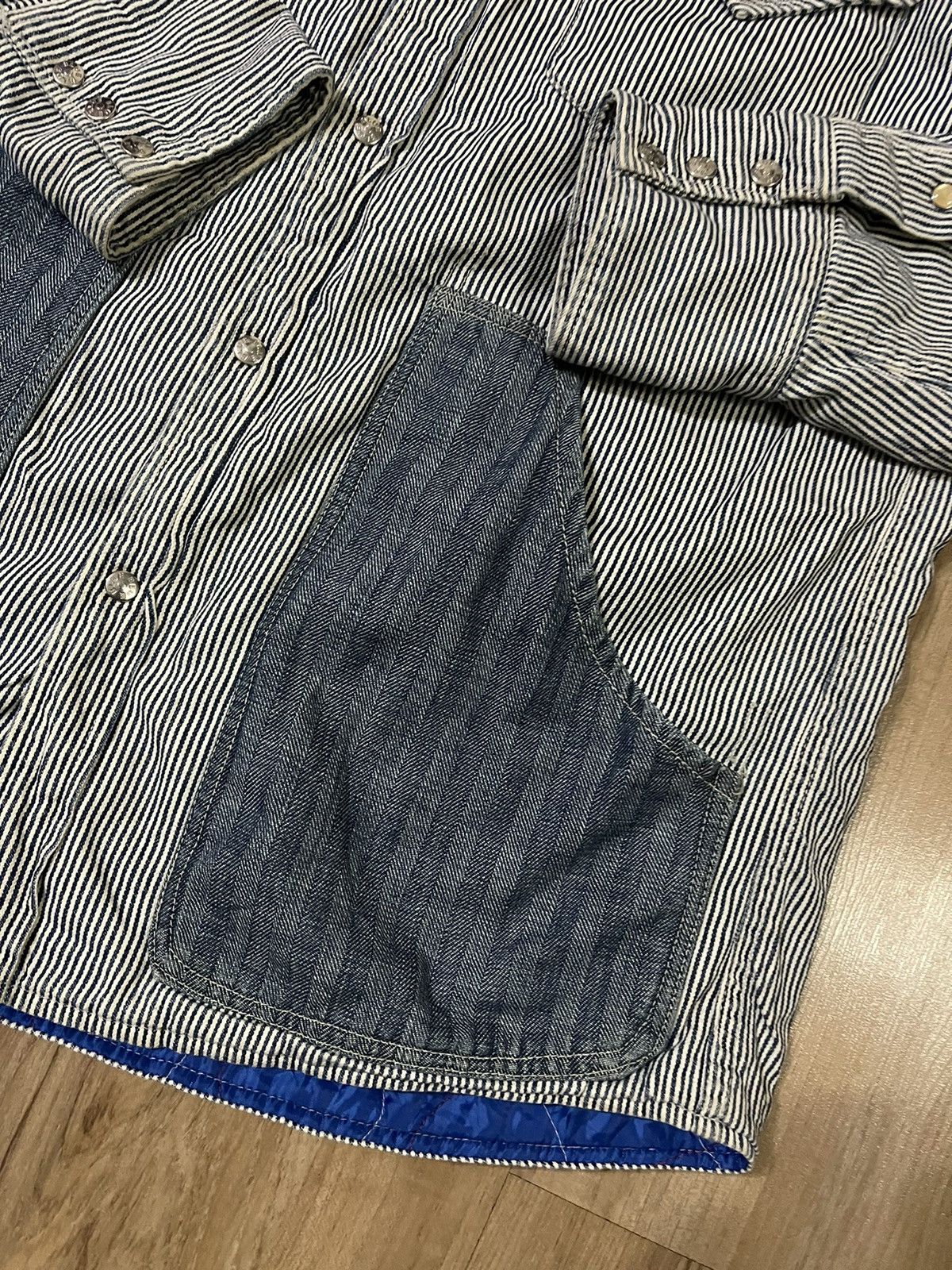 Blue Blue Japan × Japanese Brand Vintage Blue Blue Japan patch pocket western style jaclet Size US L / EU 52-54 / 3 - 2 Thumbnail