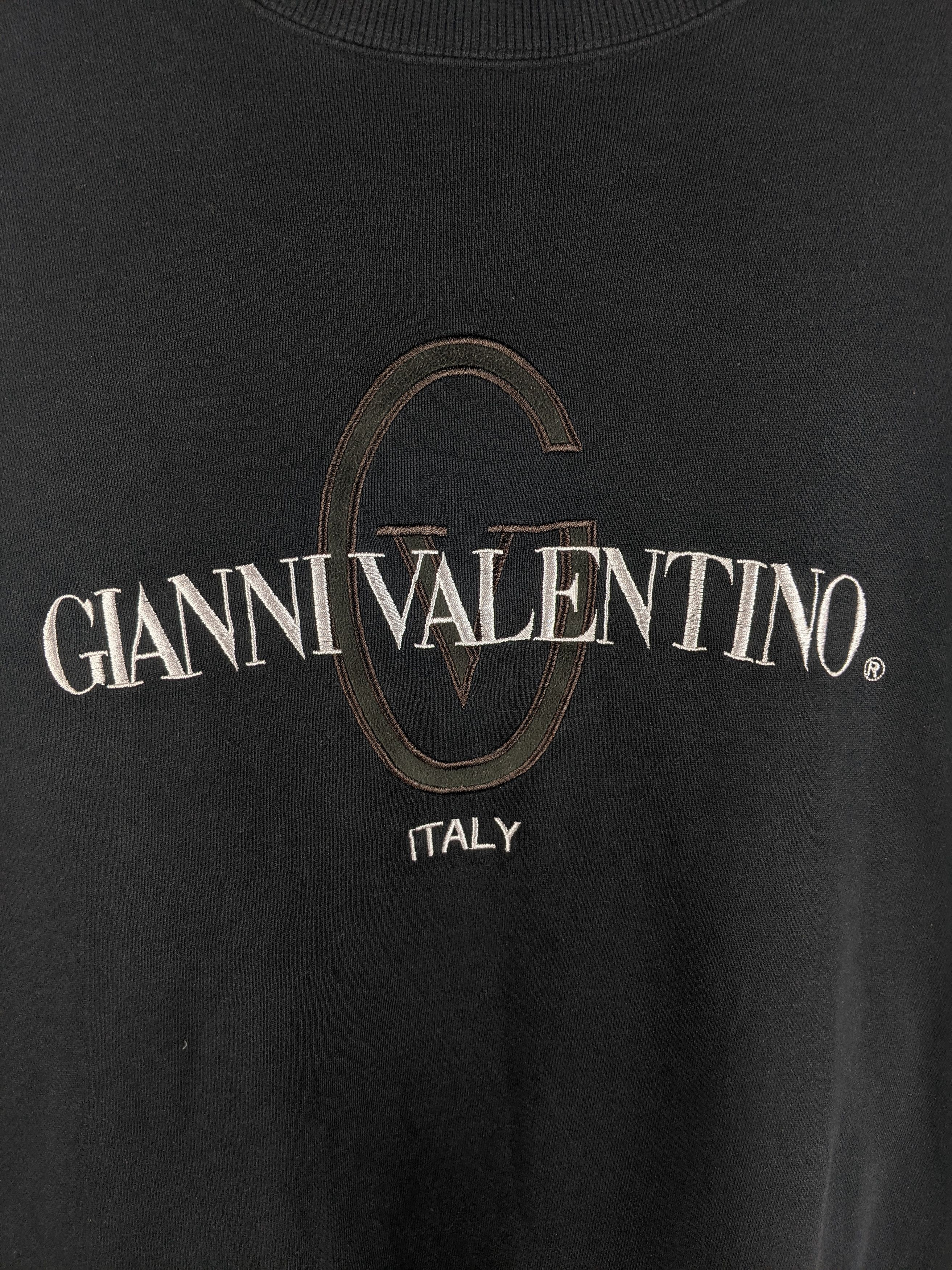 Giovanni Valentino Vintage Gianni Valentino Italy Sweatshirt Embroidery Size US XL / EU 56 / 4 - 2 Thumbnail