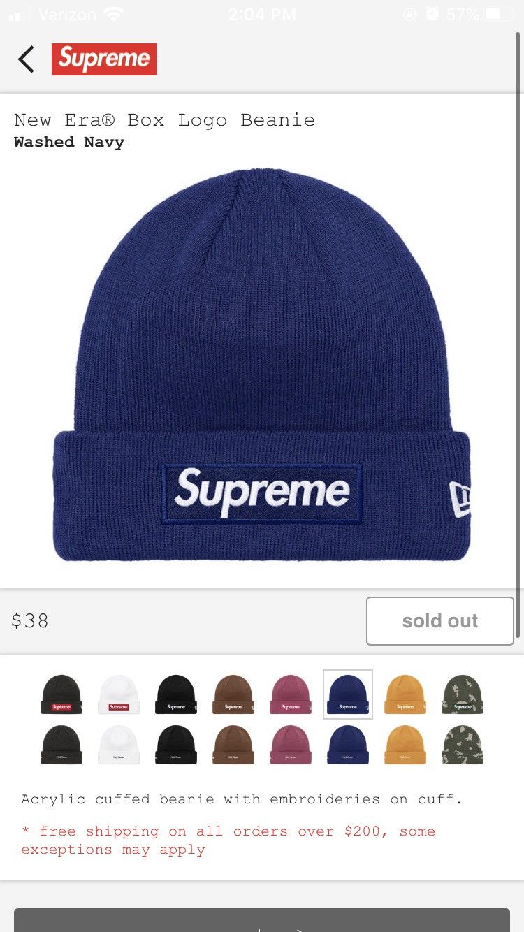 Supreme New Era Box Logo Beanie Navyネイビー Supreme New Era Box Logo Beanie “Navy” – HypeBeast GarSal