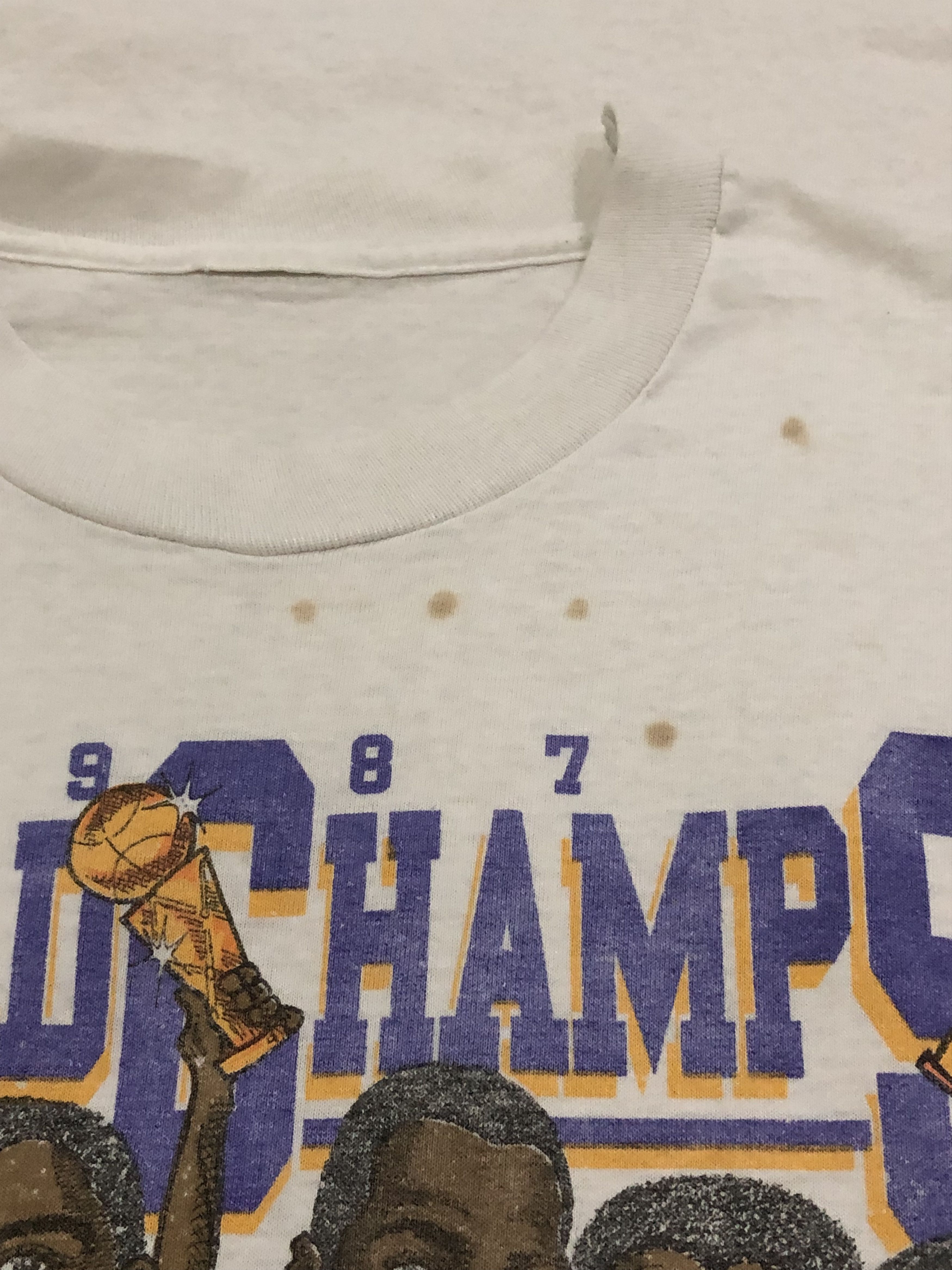 NBA Vintage Rare LA Lakers World Champs 1987 Size US M / EU 48-50 / 2 - 11 Thumbnail