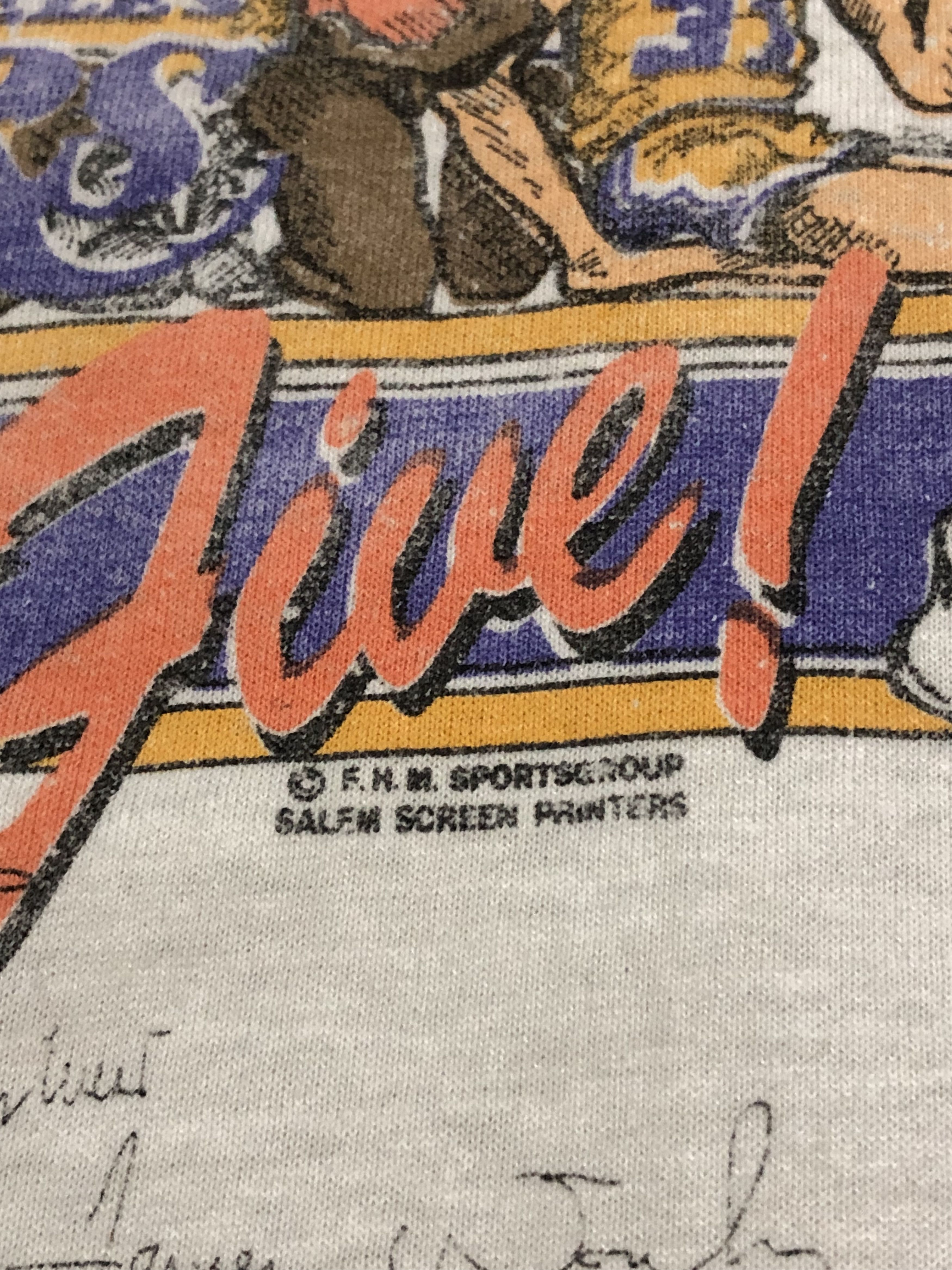 NBA Vintage Rare LA Lakers World Champs 1987 Size US M / EU 48-50 / 2 - 6 Thumbnail