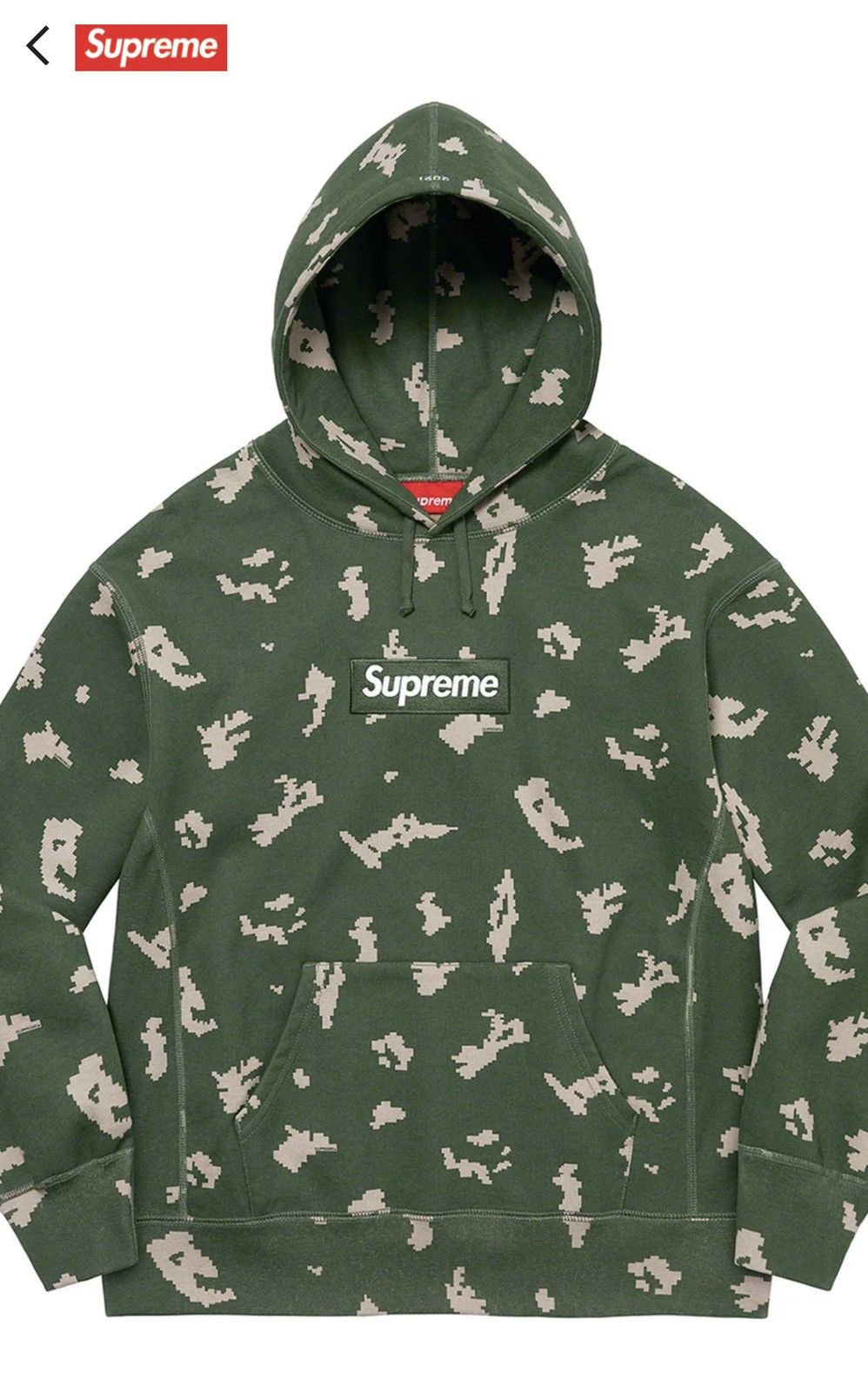 Supreme Supreme Box Logo Hooded Sweatshirt Olive Russian Camo 