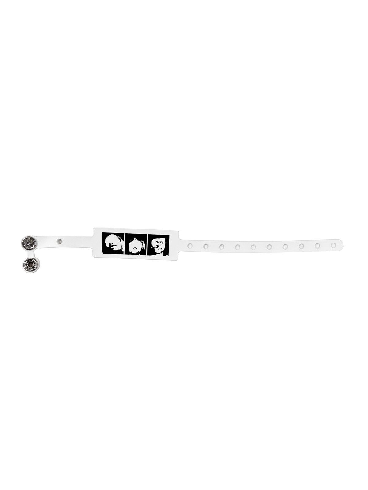 Undercover SS06 Undercover “T” Klaus White Concert Pass Bracelet