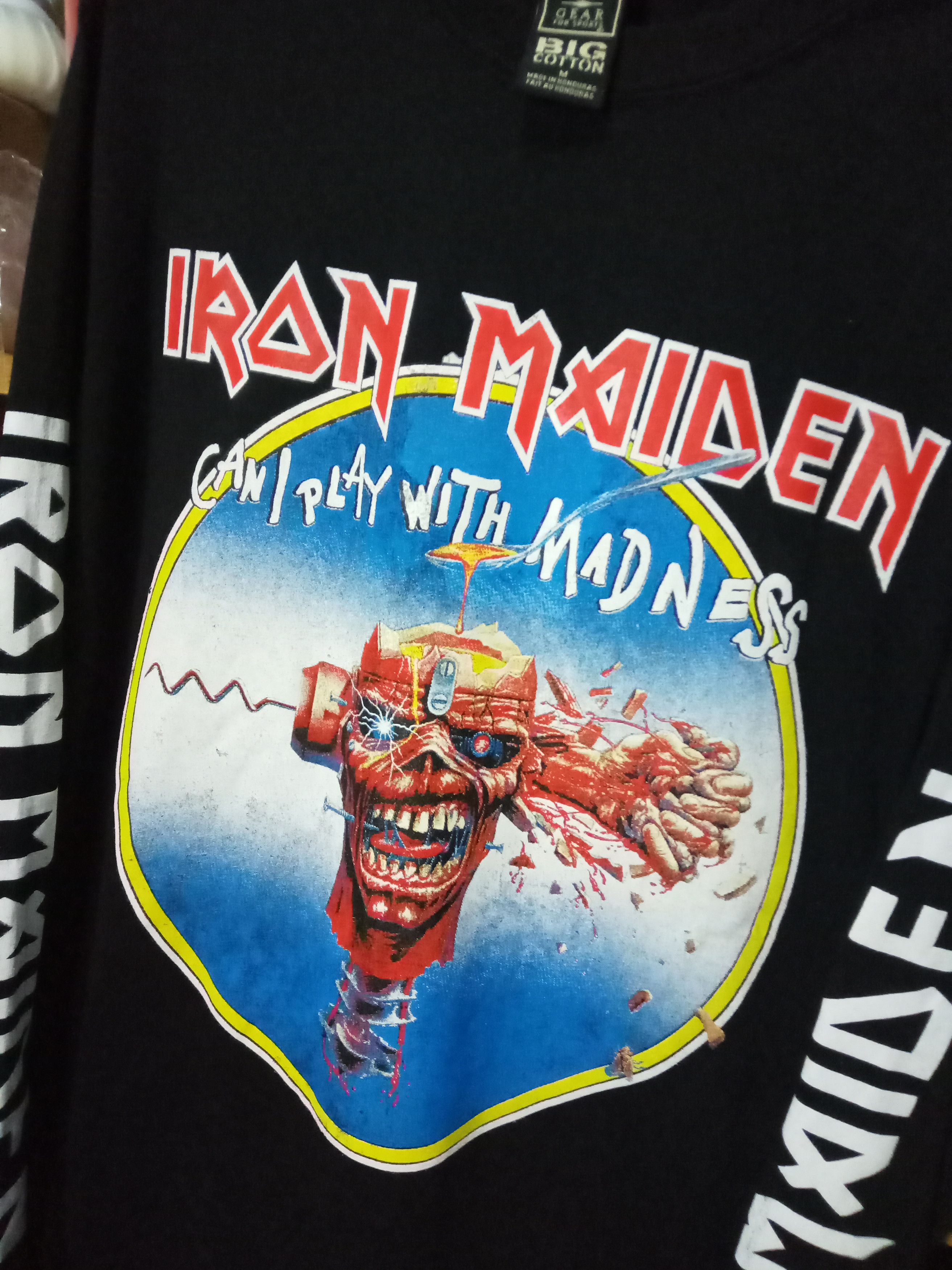 Band Tees Iron Maiden Can I Play With Madness Longsleeve Metaltee Size US M / EU 48-50 / 2 - 2 Thumbnail