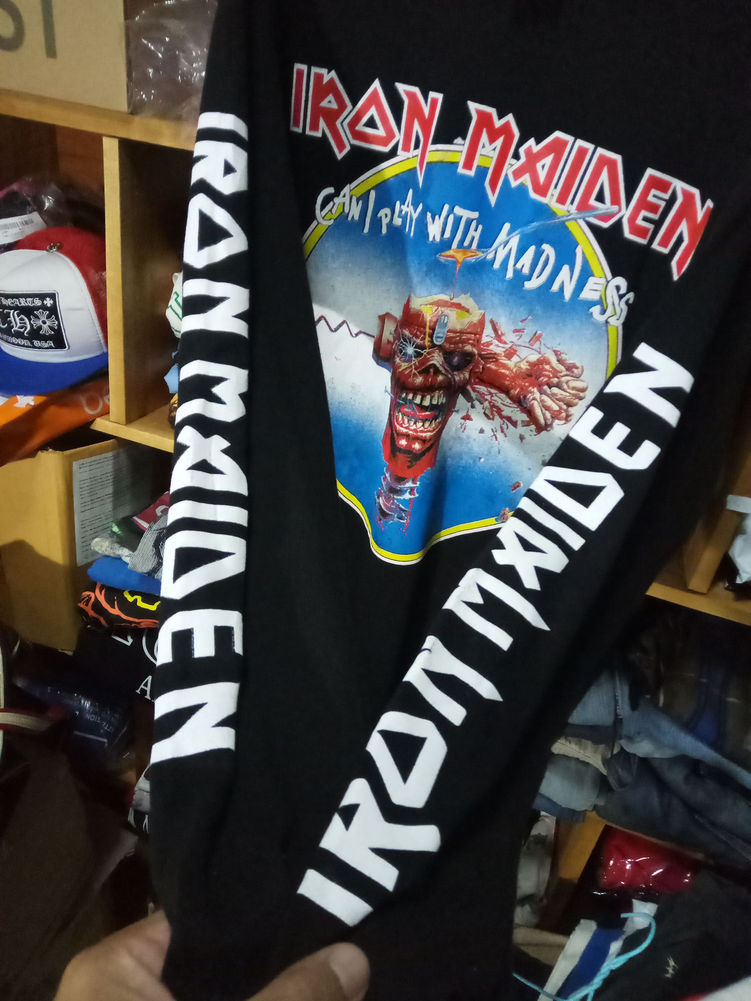 Band Tees Iron Maiden Can I Play With Madness Longsleeve Metaltee Size US M / EU 48-50 / 2 - 3 Thumbnail
