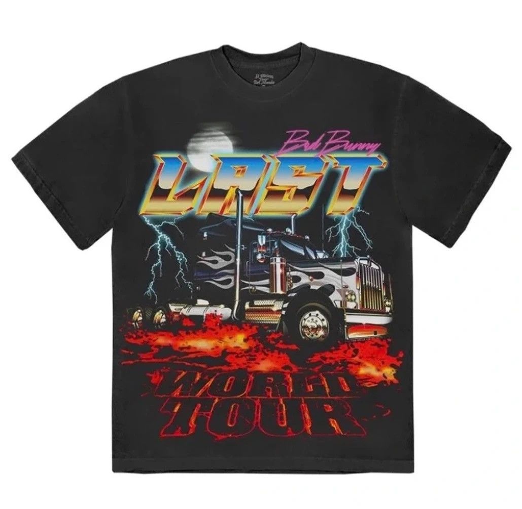 Rap Tees × Vintage Bad Bunny Last World Tour Tee Size US M / EU 48-50 / 2 - 5 Thumbnail