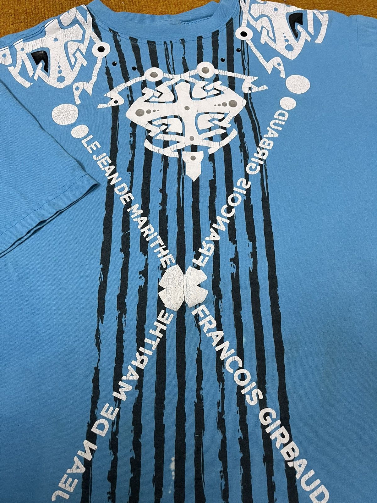 Designer × Marithe + Francois Girbaud Marithe Francois Girbaud Big Logo Spell Out T Shirt Size US XXL / EU 58 / 5 - 3 Thumbnail