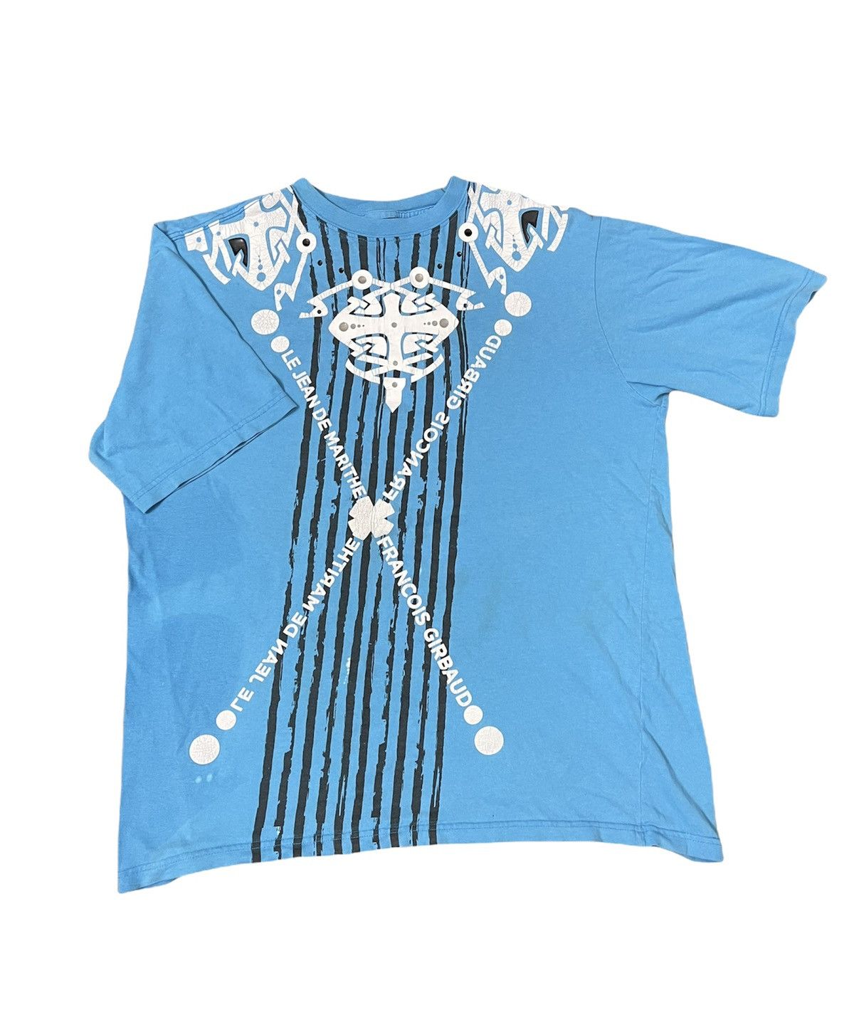Designer × Marithe + Francois Girbaud Marithe Francois Girbaud Big Logo Spell Out T Shirt Size US XXL / EU 58 / 5 - 1 Thumbnail