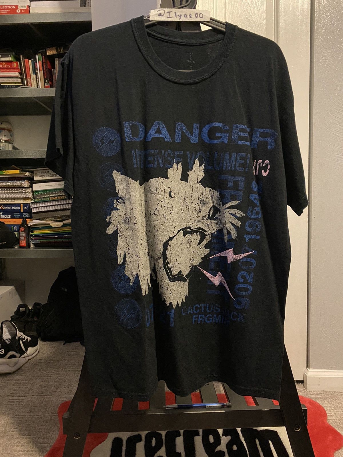 Cactus Jack by Travis Scott, Shirts, Travis Scott Cactus Jack For Fragment  Danger Tee Shirt Black Size Mens Xl