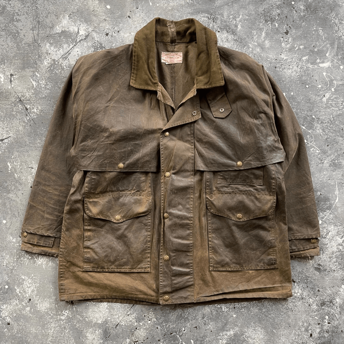 Vintage Vintage CC Filson Tin Cloth Style 61 Waxed Field Jacket | Grailed