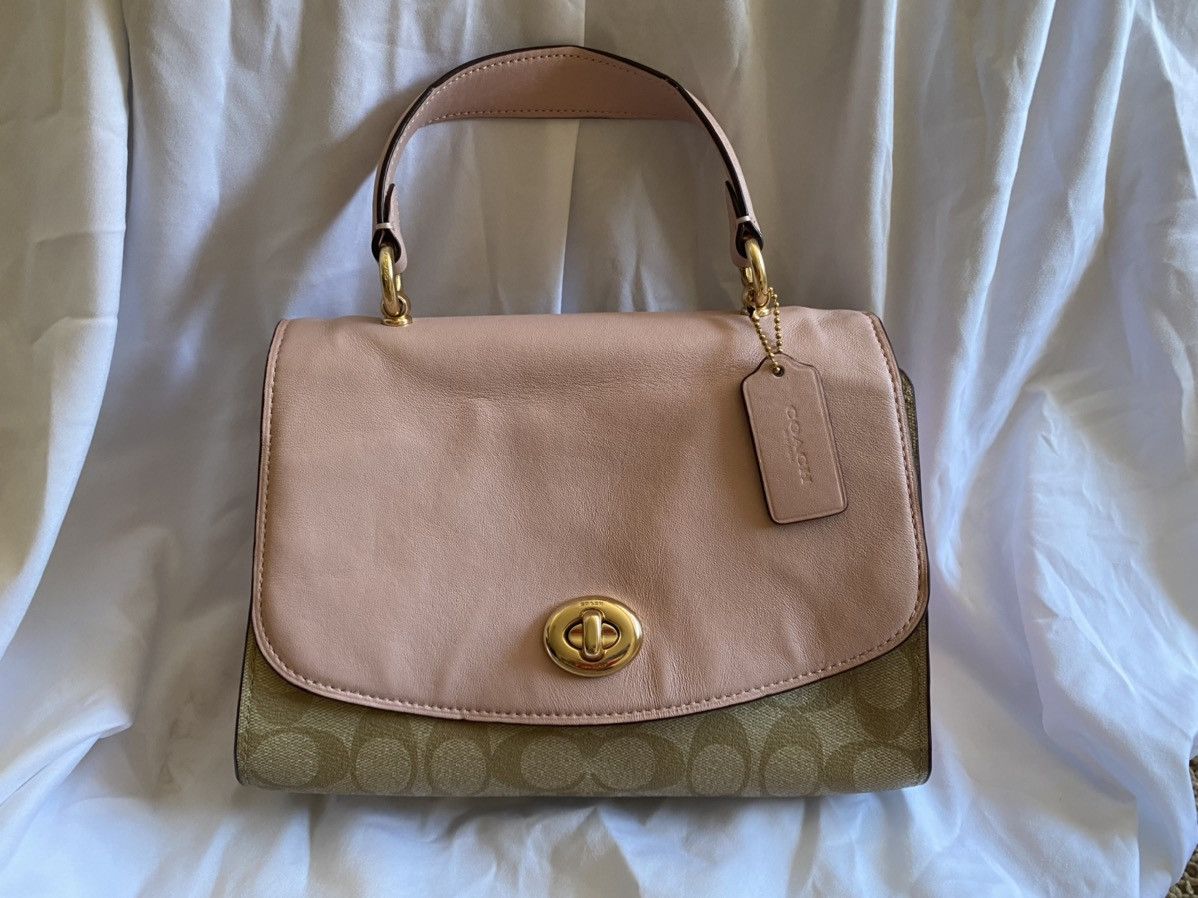 Coach Coach Tilly Top Handle Satchel In Signature Canvas Grailed
