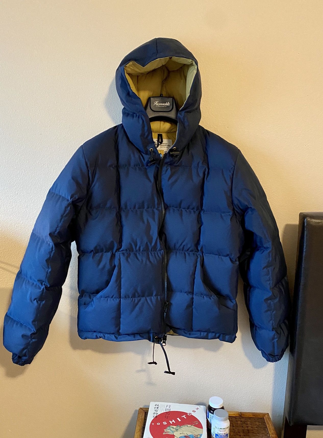 Crescent Down Works Hooded Down Sweatshirt | Grailed