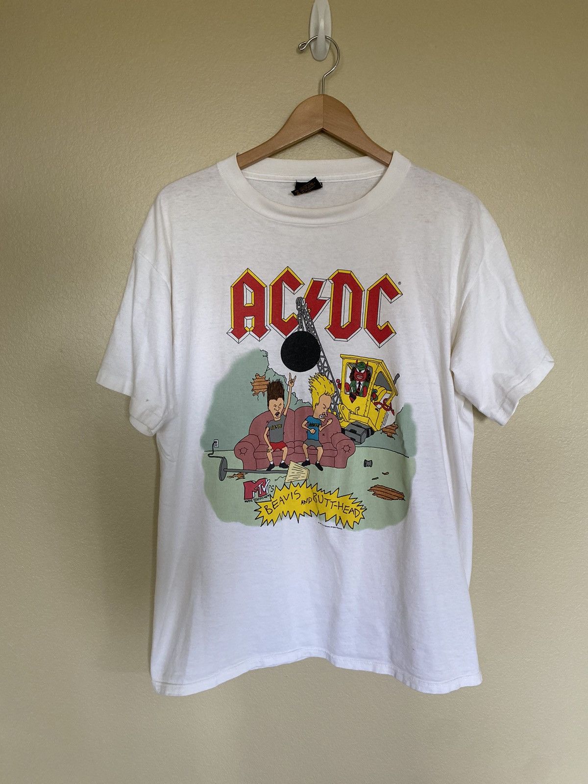 Brockum Vintage 1996 AC/DC MTV Beavis and Butthead tee | Grailed