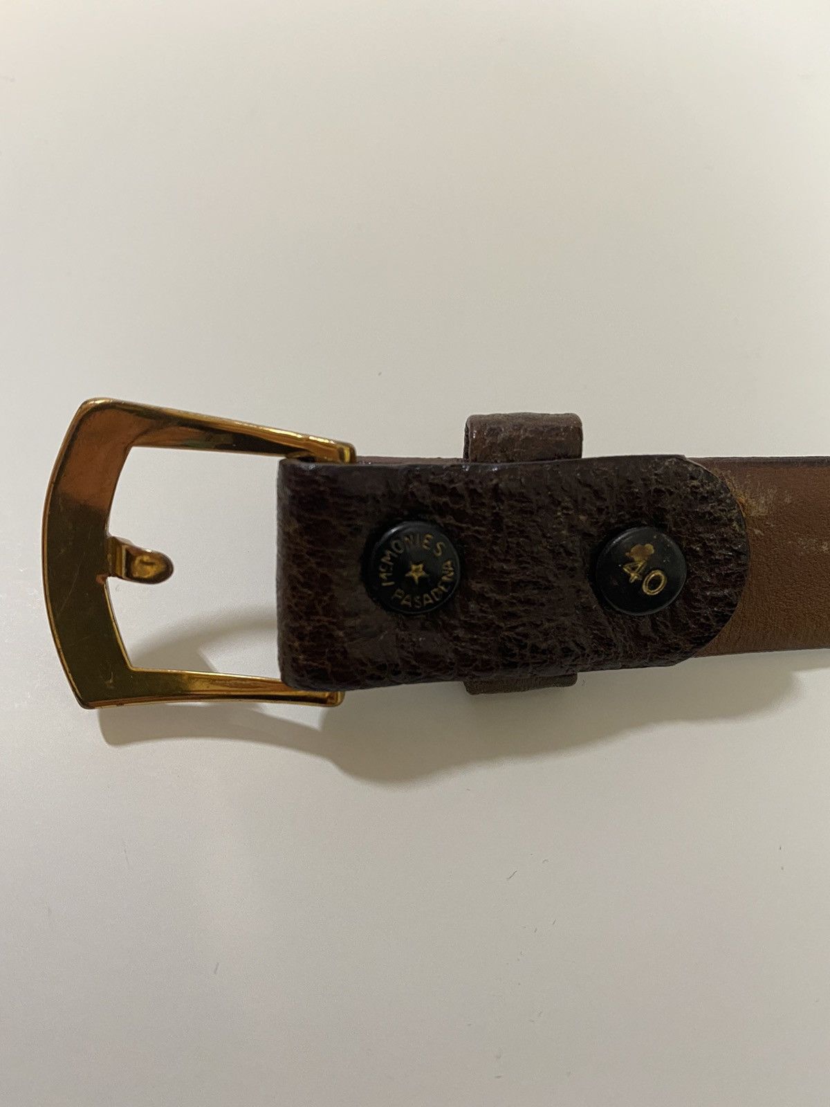 Vintage Antelope Belt Size 40 - 5 Thumbnail
