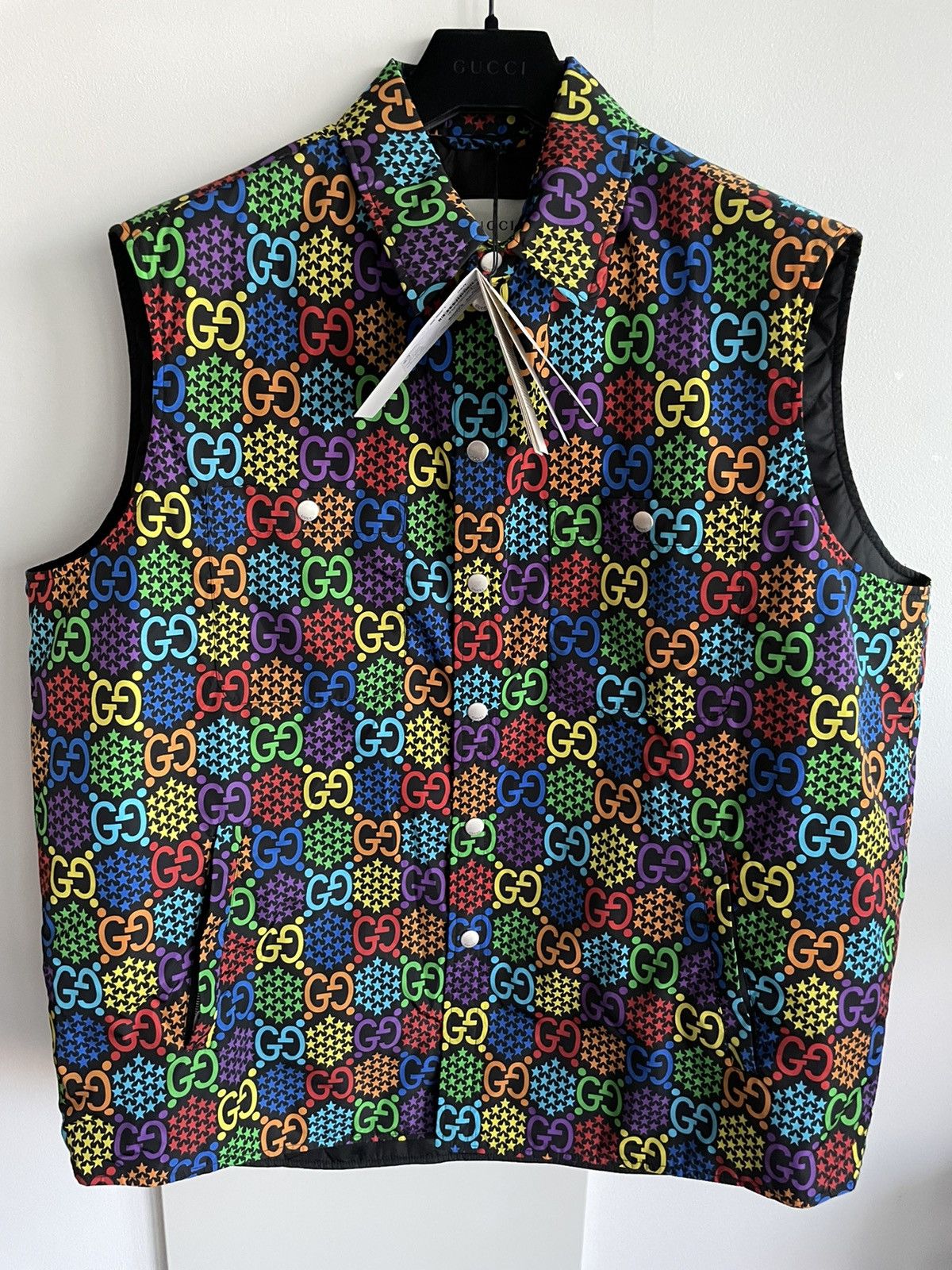 Gucci $2,200 Value Super Runway Gucci Limited Edition Logo Vest Size US XL / EU 56 / 4 - 23 Thumbnail
