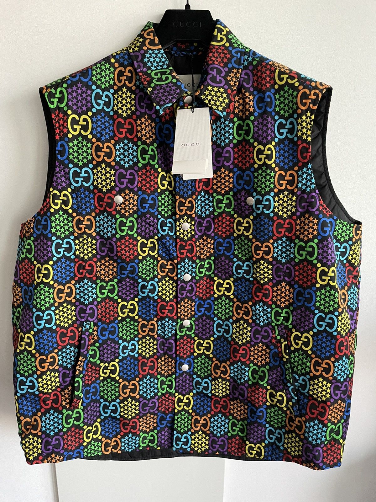 Gucci $2,200 Value Super Runway Gucci Limited Edition Logo Vest Size US XL / EU 56 / 4 - 1 Thumbnail