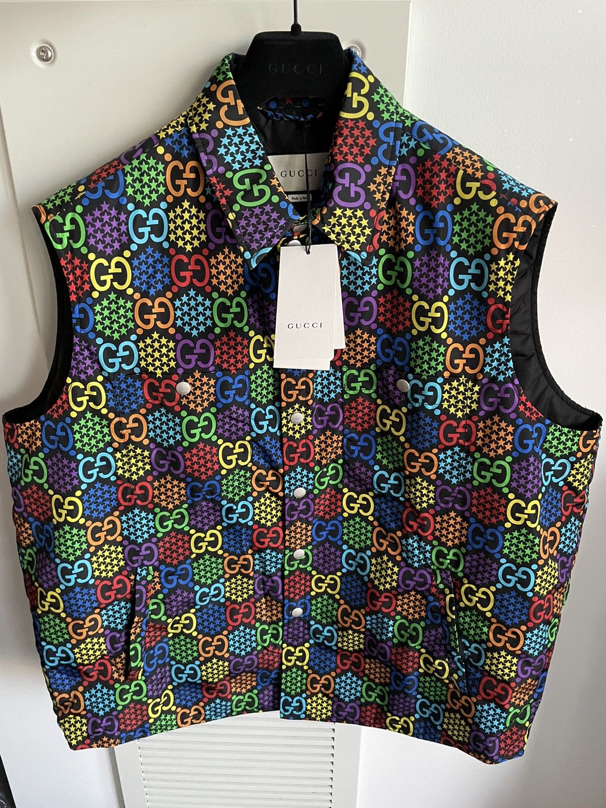 Gucci $2,200 Value Super Runway Gucci Limited Edition Logo Vest Size US XL / EU 56 / 4 - 20 Thumbnail