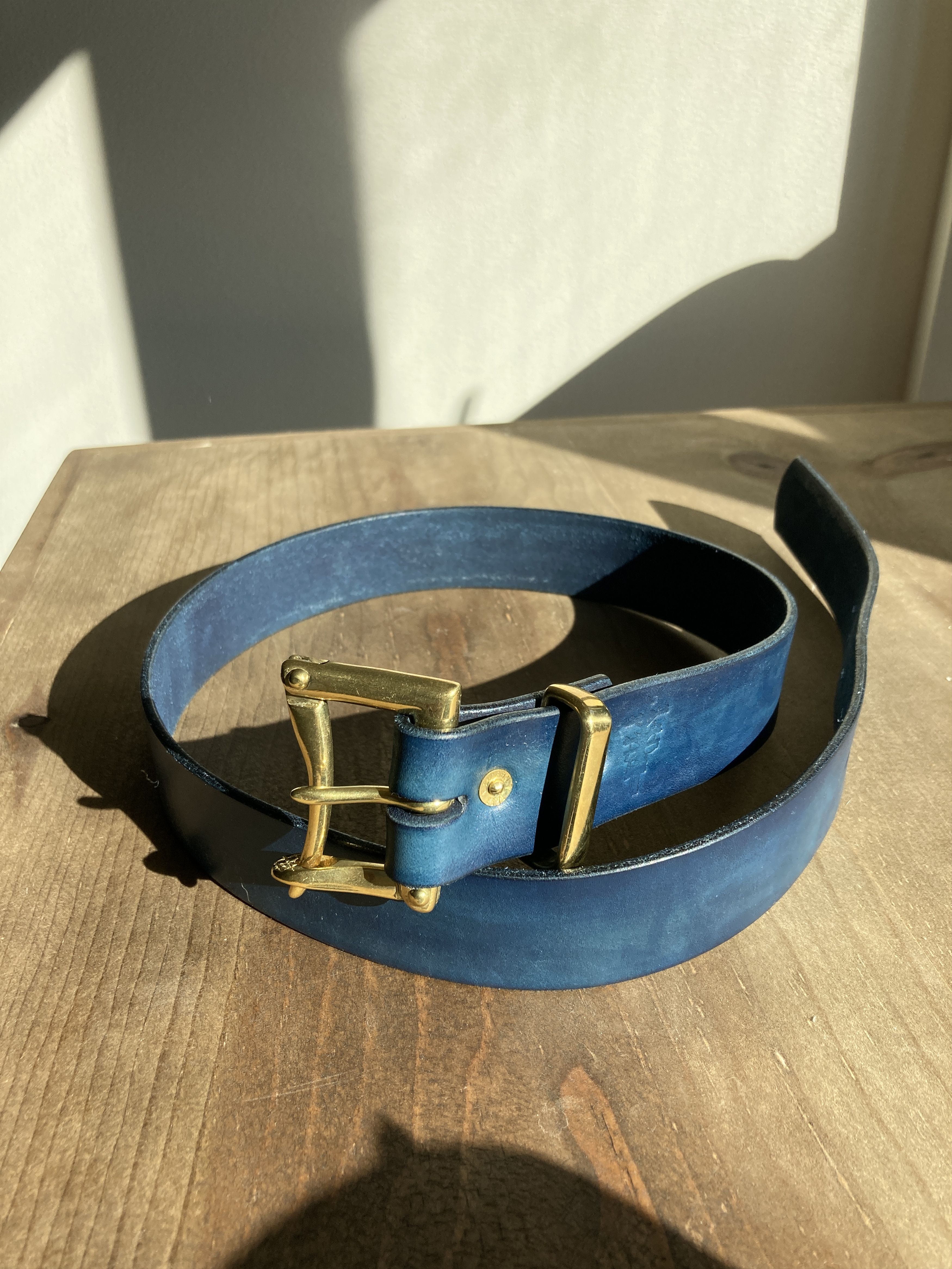 Pigeon Tree Crafting Indigo-Dyed Quick Release Belt