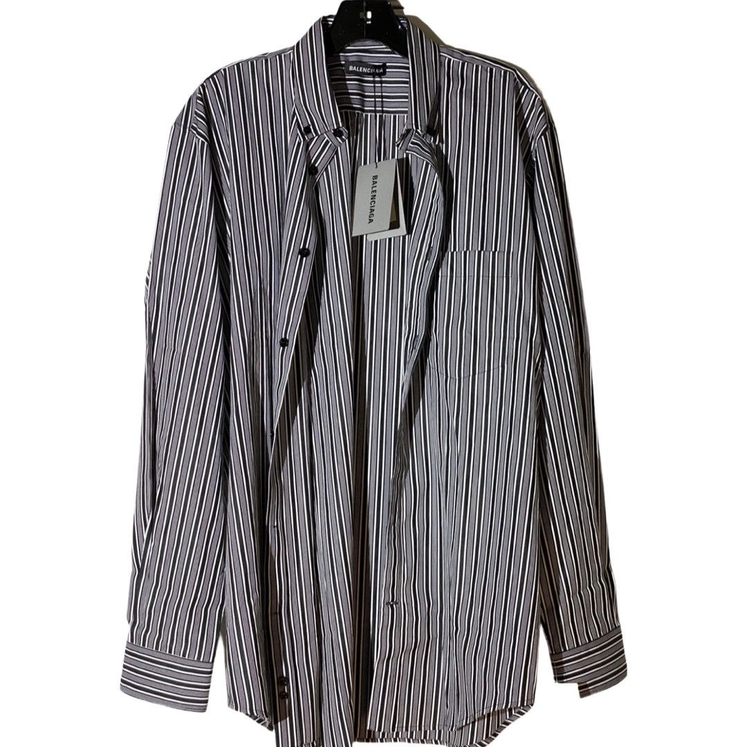 Balenciaga New balenciaga back logo shirt size37 | Grailed