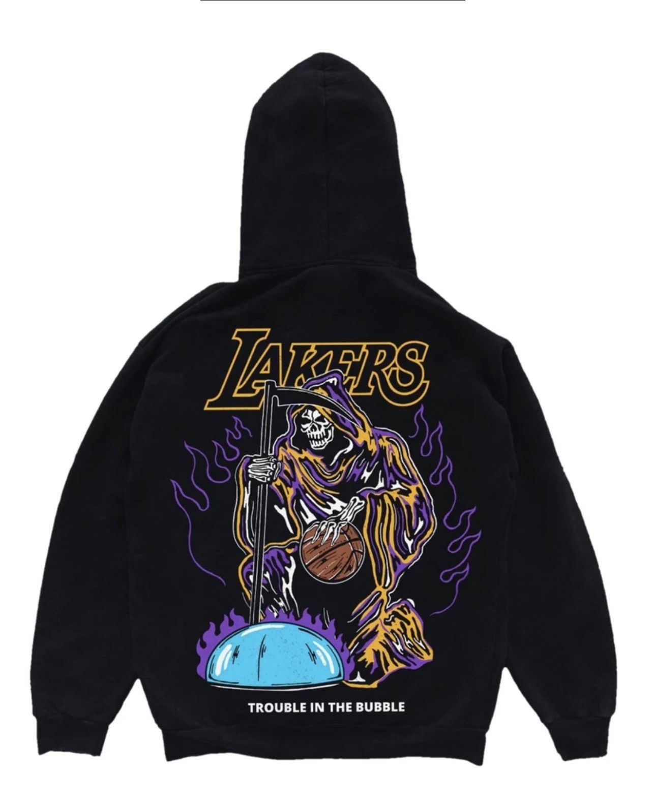 Warren Lotas Warren Lotas Lakers Trouble In The Bubble Hoodie Grailed
