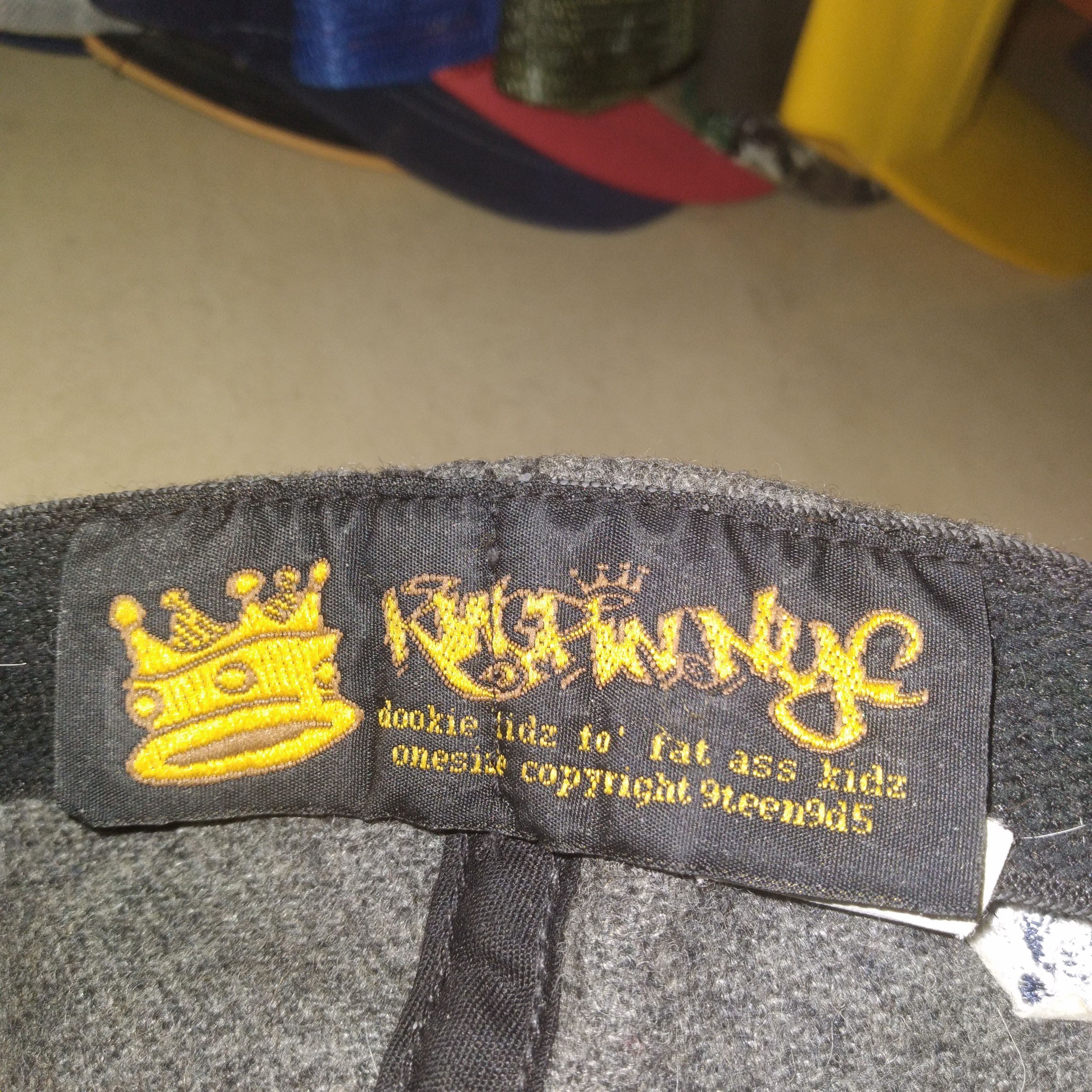 Vintage KINGPIN NYC Vtg 90s "K" Logo Wool Flex Fit Futura Graffiti Size ONE SIZE - 4 Thumbnail