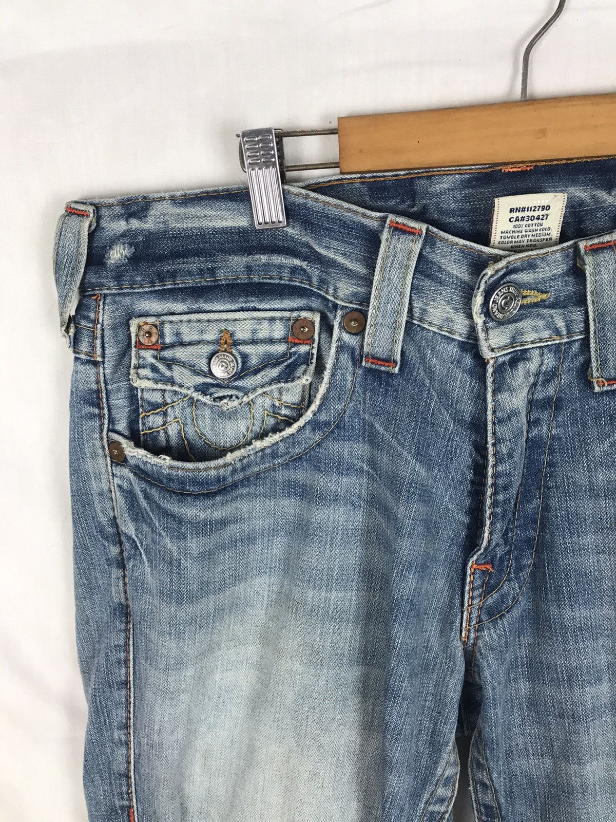 True Religion × Vintage #36 Vintage True Religion Joey Denim Jeans Size US 36 / EU 52 - 8 Thumbnail