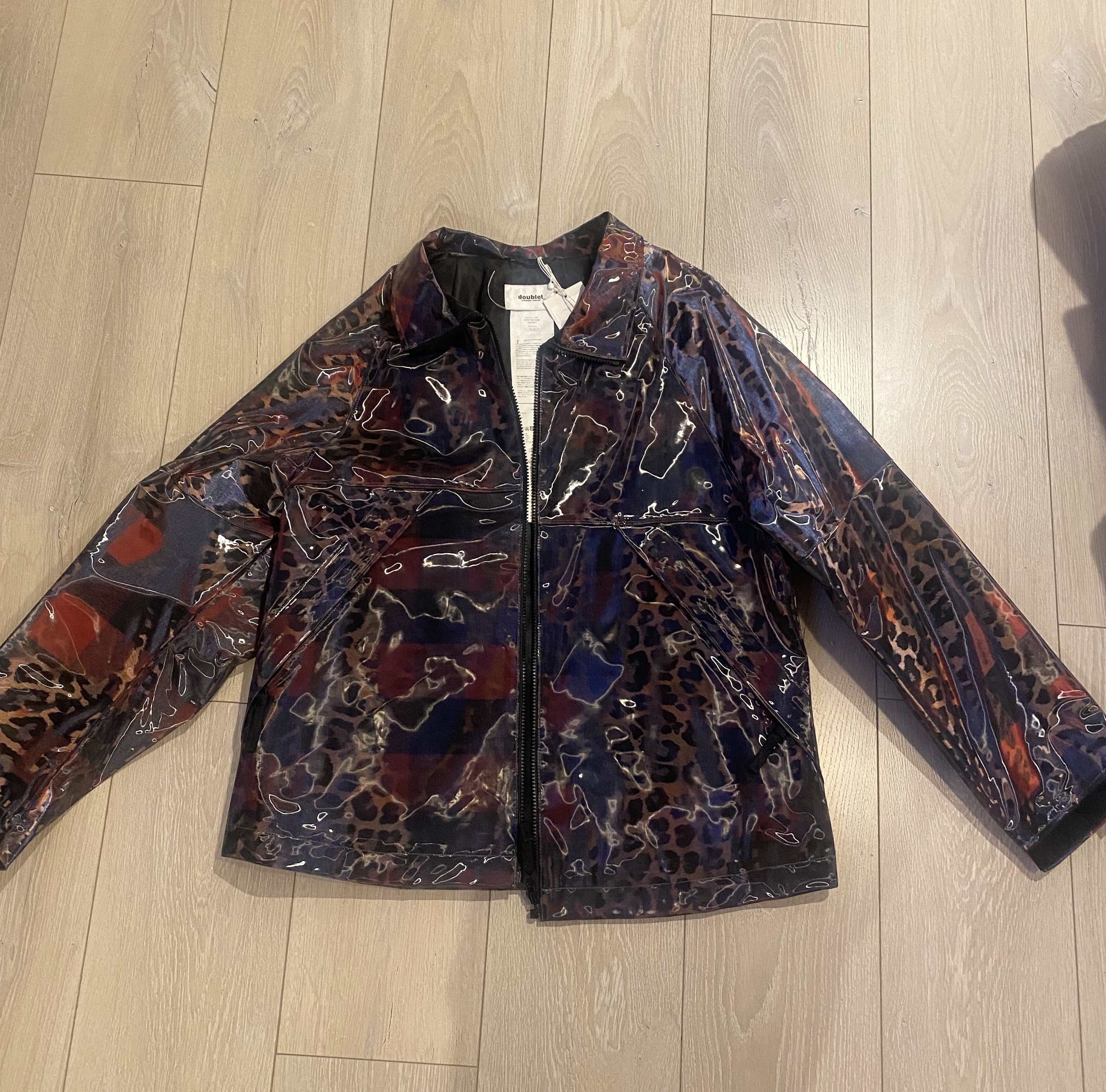 Doublet レオパード柄 LENTICULAR JACKET M 8＊68 doublet LENTICULAR JACKET