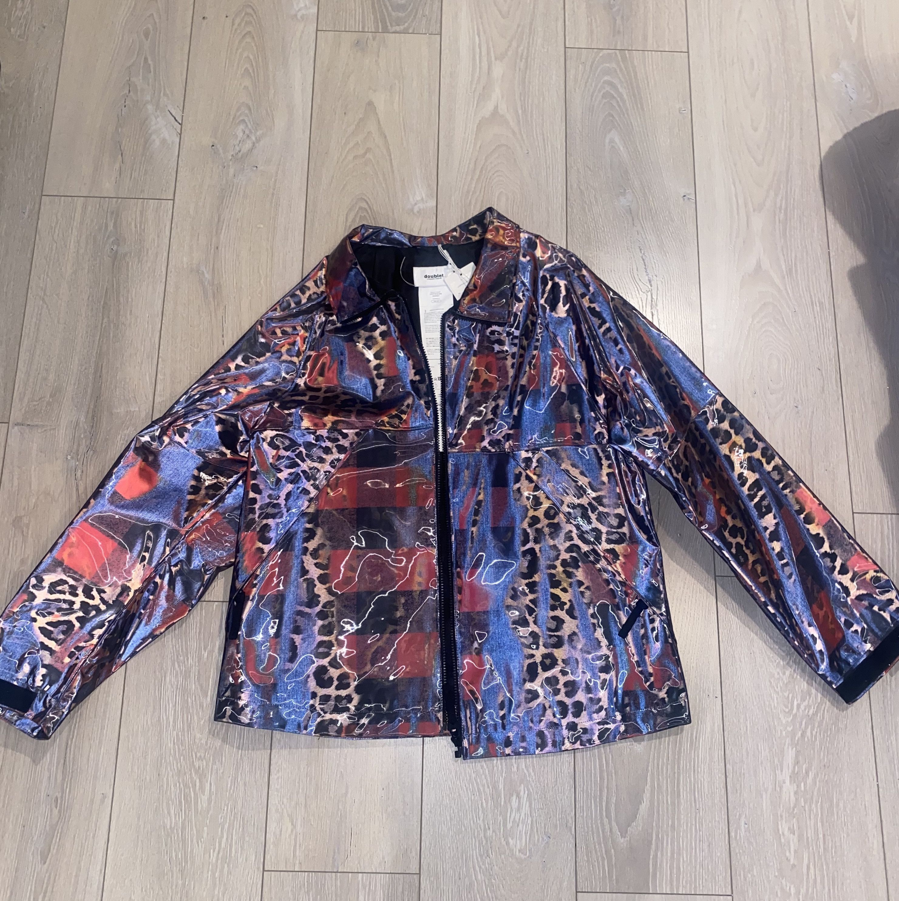 Doublet レオパード柄 LENTICULAR JACKET M 8＊68 doublet LENTICULAR JACKET