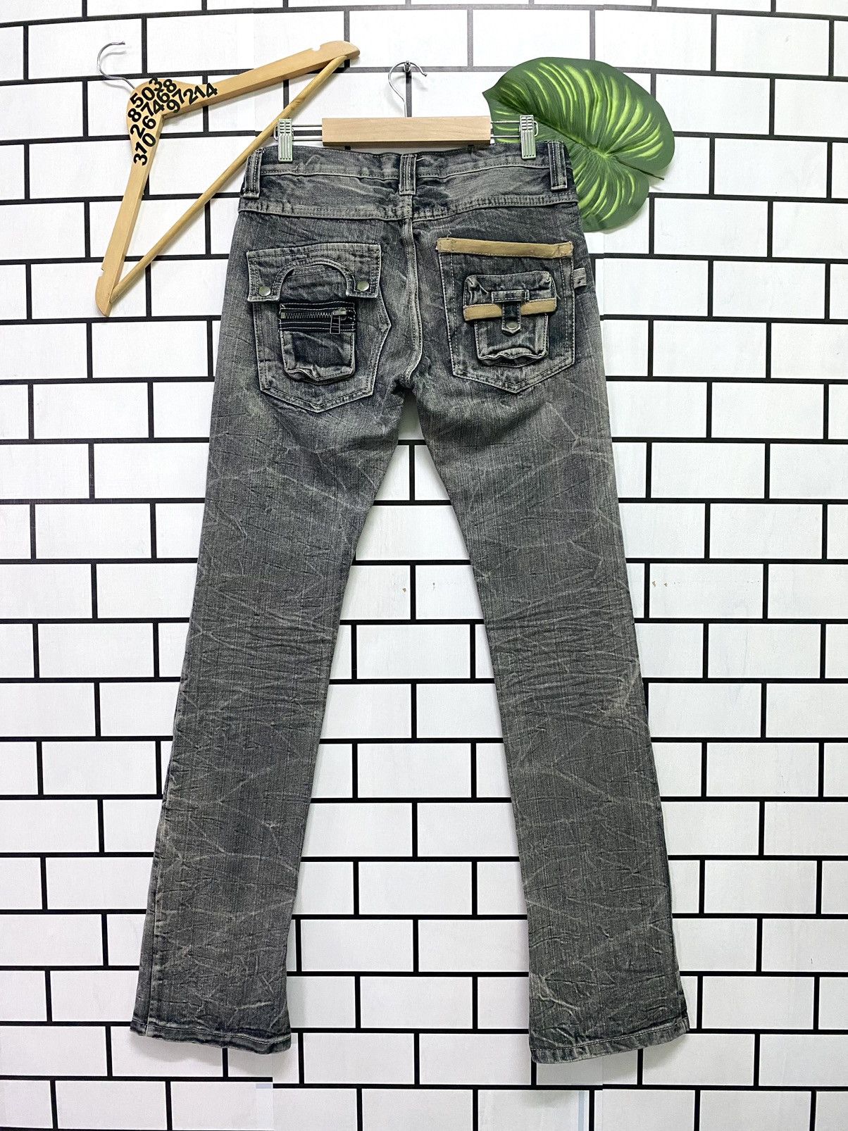 Hysteric Glamour Flared DAILY NEWS Claw Mark Low Rise Boot Cut Denim Size US 30 / EU 46 - 2 Thumbnail