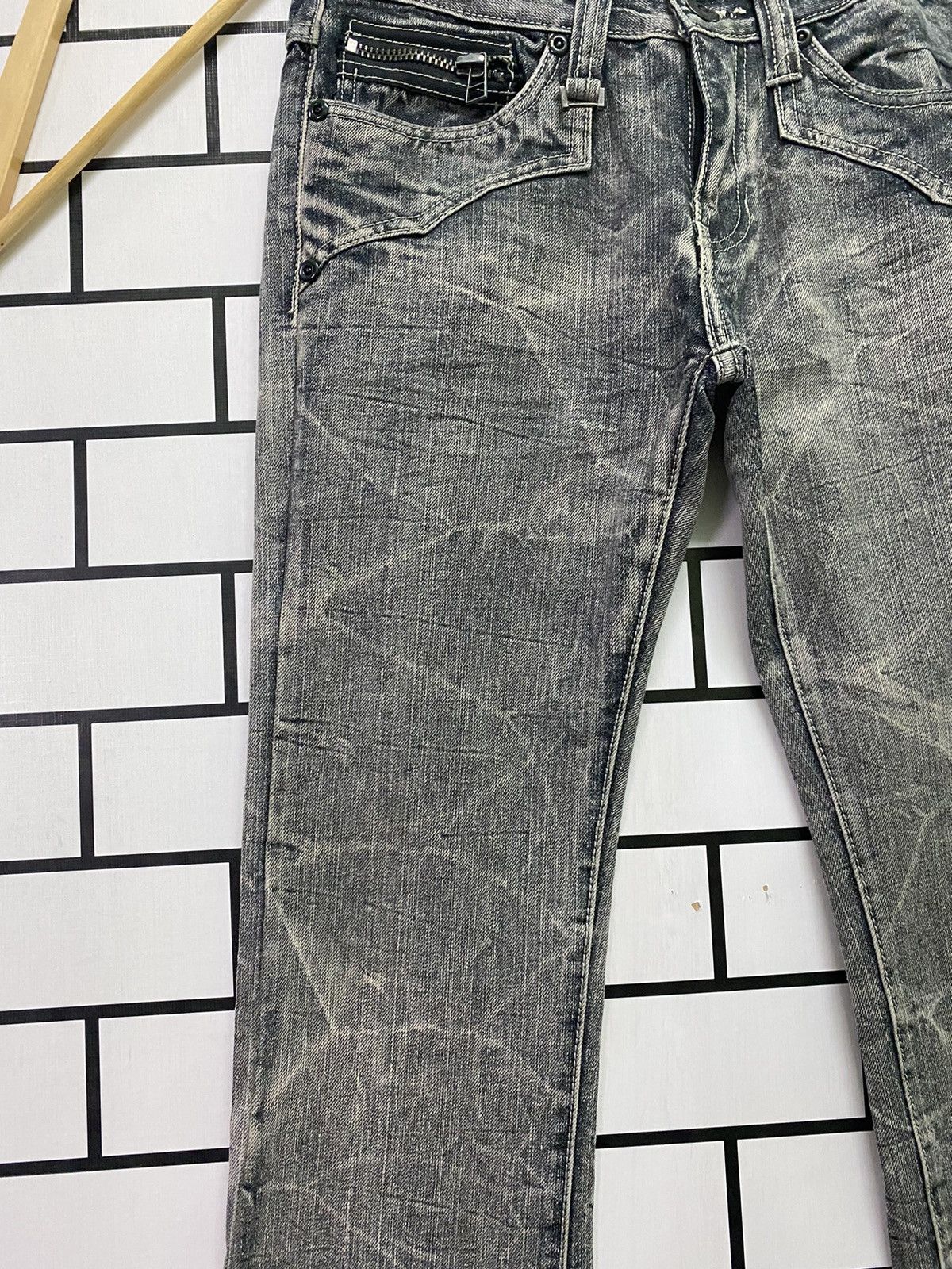 Hysteric Glamour Flared DAILY NEWS Claw Mark Low Rise Boot Cut Denim Size US 30 / EU 46 - 7 Thumbnail