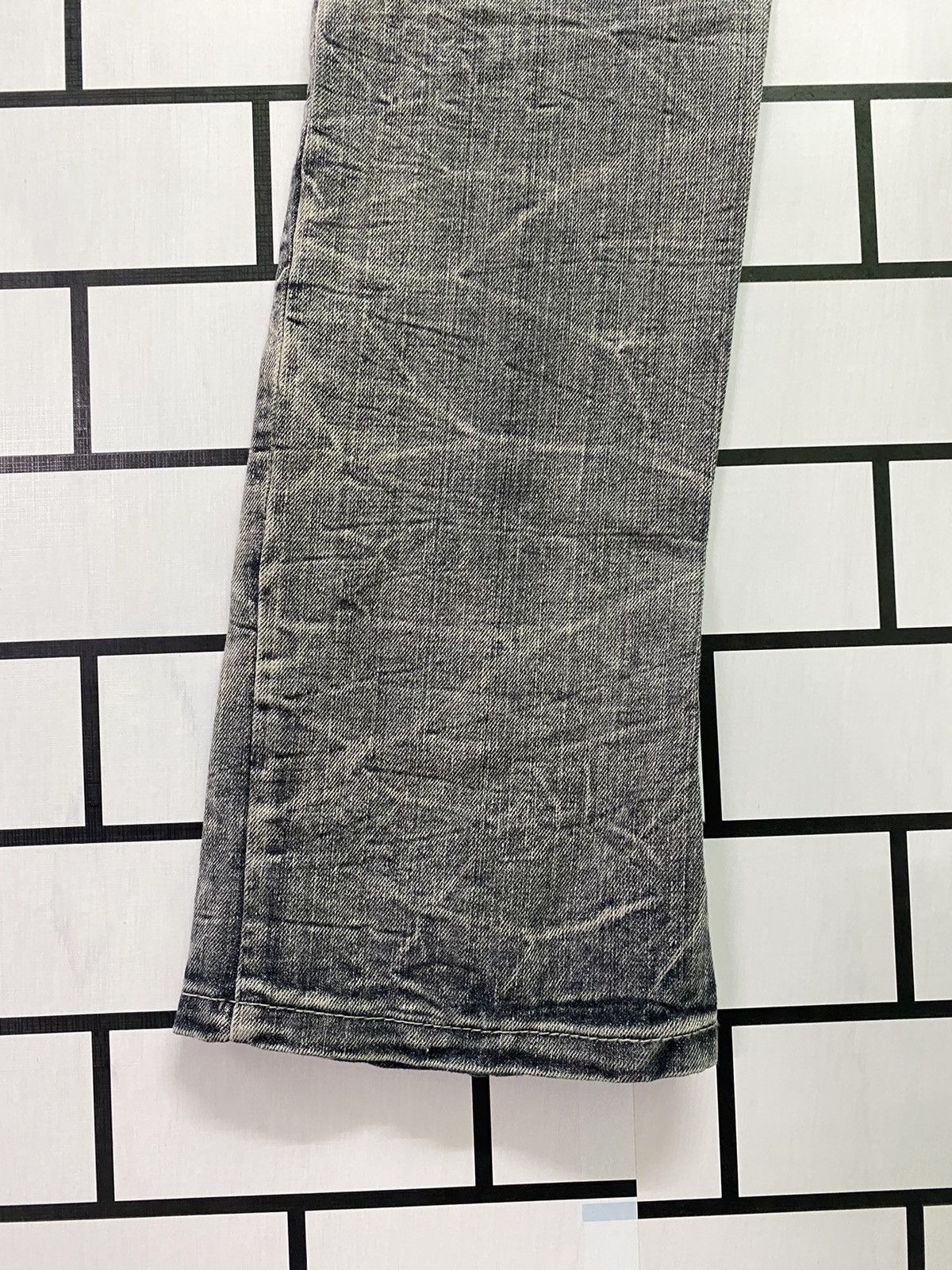 Hysteric Glamour Flared DAILY NEWS Claw Mark Low Rise Boot Cut Denim Size US 30 / EU 46 - 17 Thumbnail
