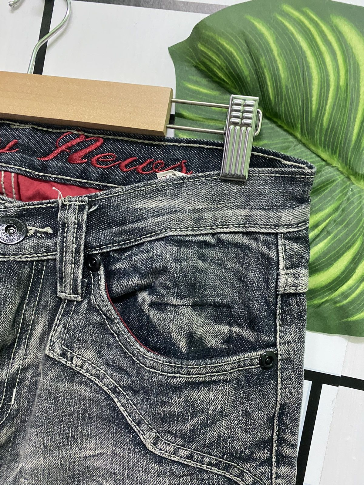 Hysteric Glamour Flared DAILY NEWS Claw Mark Low Rise Boot Cut Denim Size US 30 / EU 46 - 5 Thumbnail