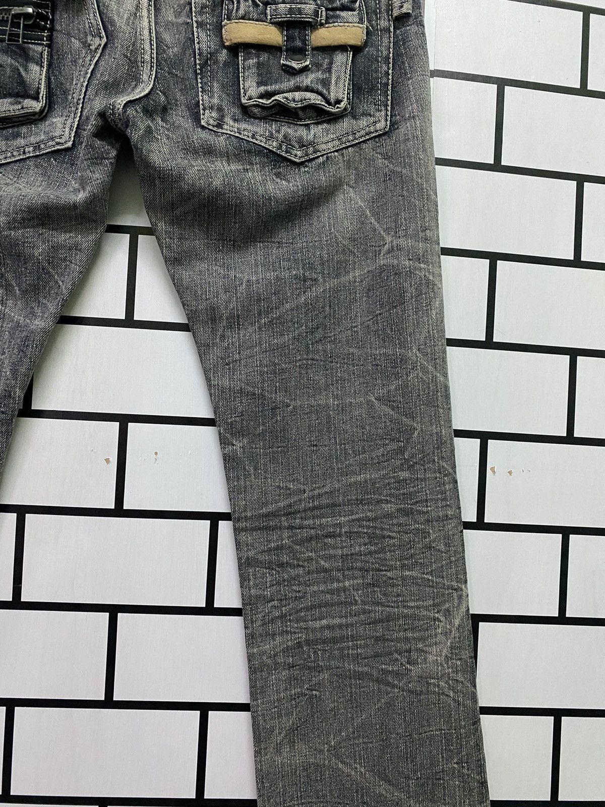 Hysteric Glamour Flared DAILY NEWS Claw Mark Low Rise Boot Cut Denim Size US 30 / EU 46 - 15 Thumbnail