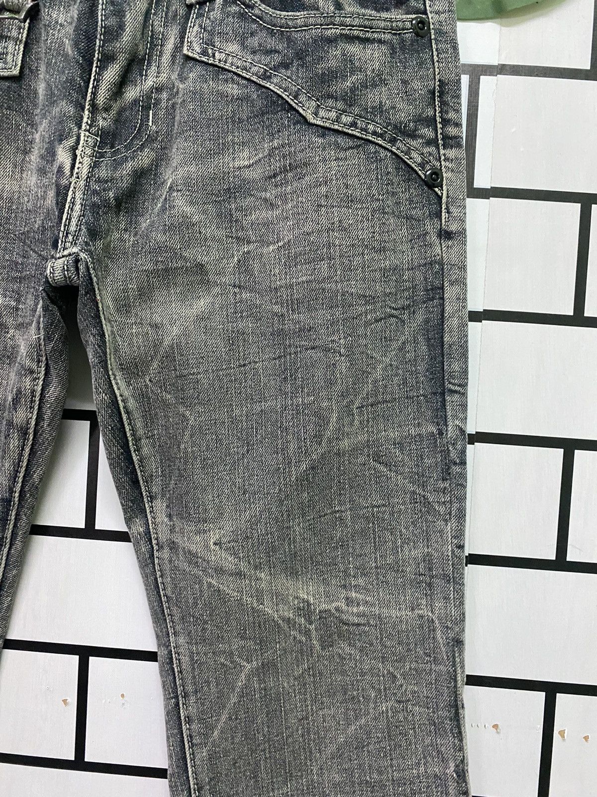 Hysteric Glamour Flared DAILY NEWS Claw Mark Low Rise Boot Cut Denim Size US 30 / EU 46 - 10 Thumbnail