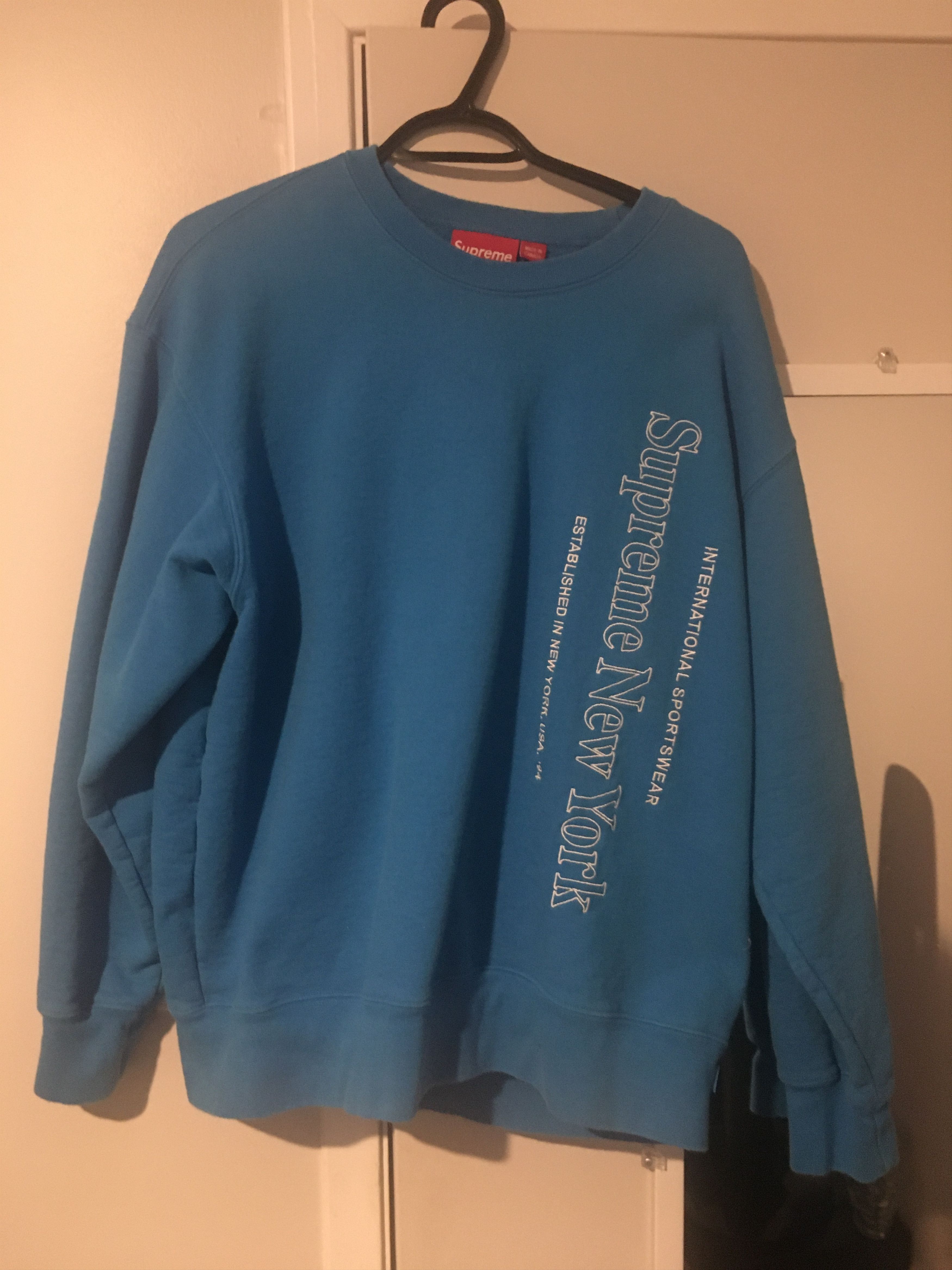 Supreme Supreme Side Logo Crewneck | Grailed 