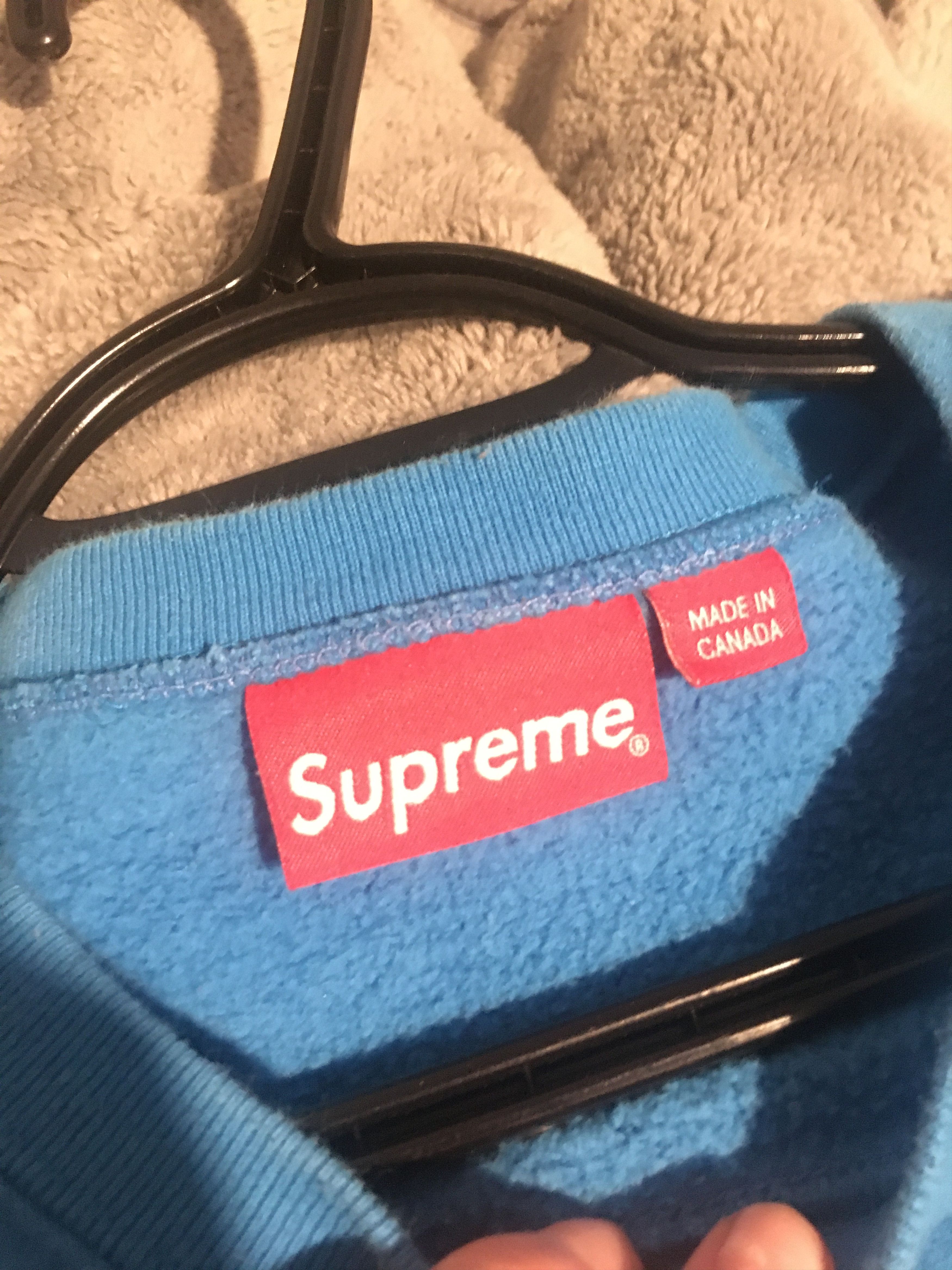 Supreme Supreme Side Logo Crewneck | Grailed 