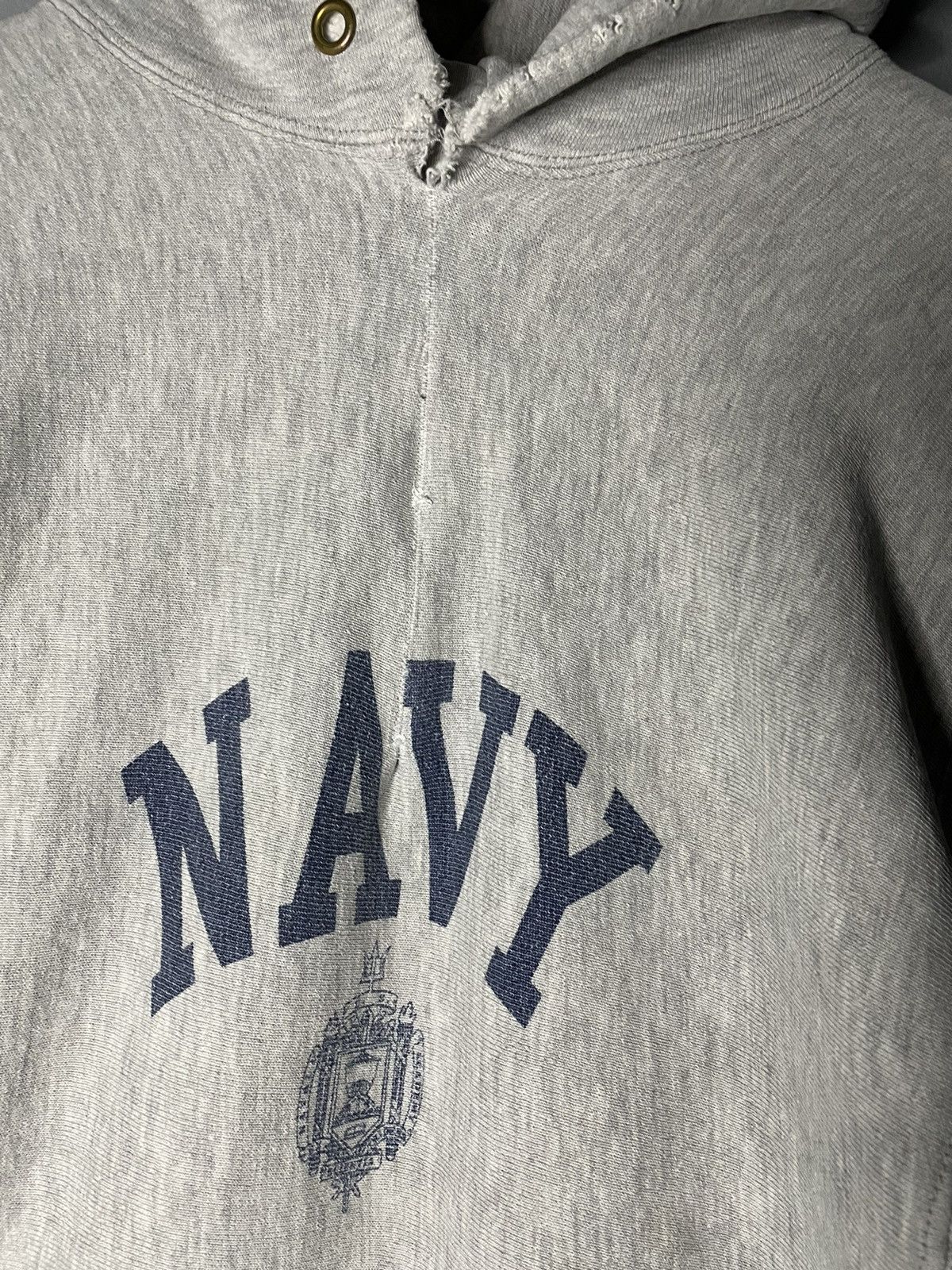 Champion × Vintage Vintage 80s champion reverse weave US Navy hoodie |  Grailed