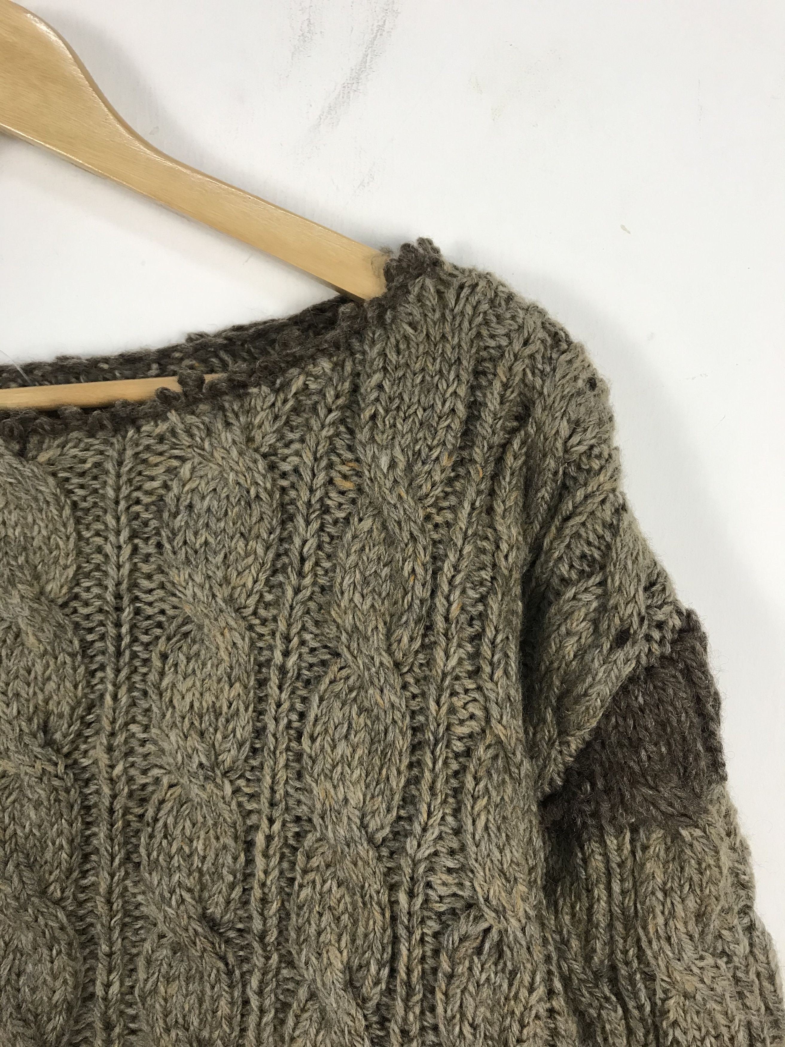 Other Unbrand Giant Braid Cable Stich Knit Sweater #3013 Size US XL / EU 56 / 4 - 3 Thumbnail