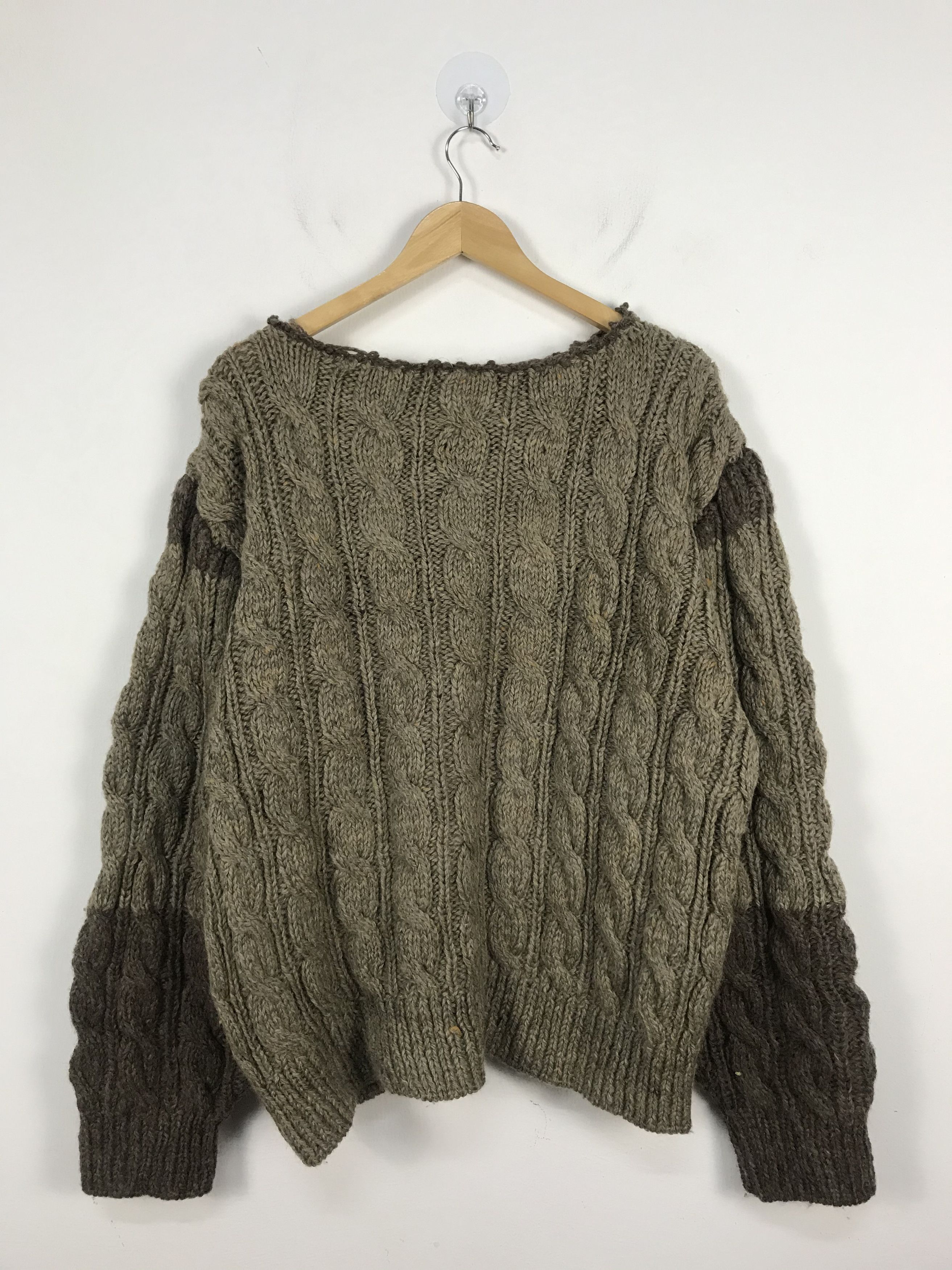 Other Unbrand Giant Braid Cable Stich Knit Sweater #3013 Size US XL / EU 56 / 4 - 7 Thumbnail
